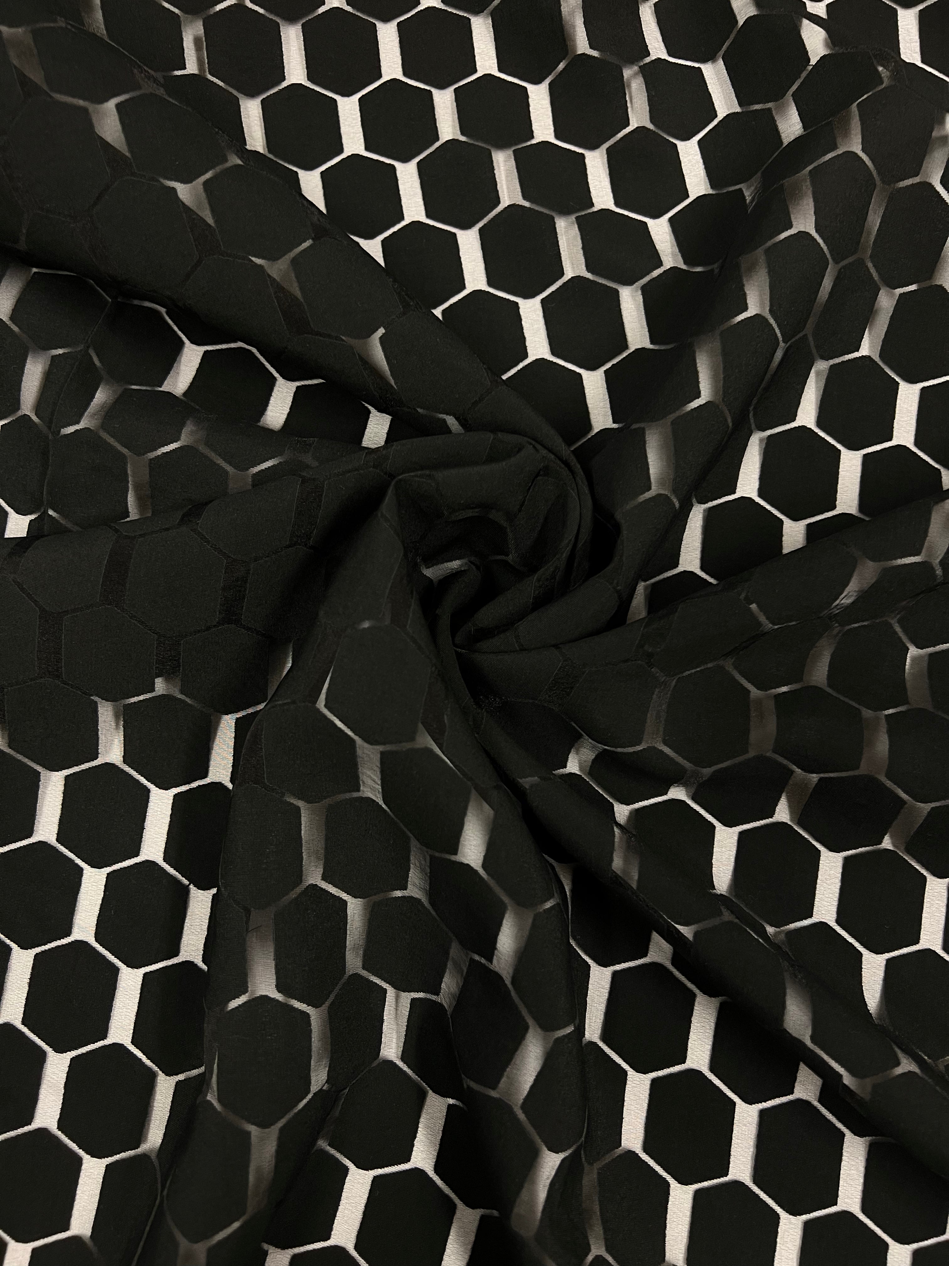 Transparante hexagons - Viscose