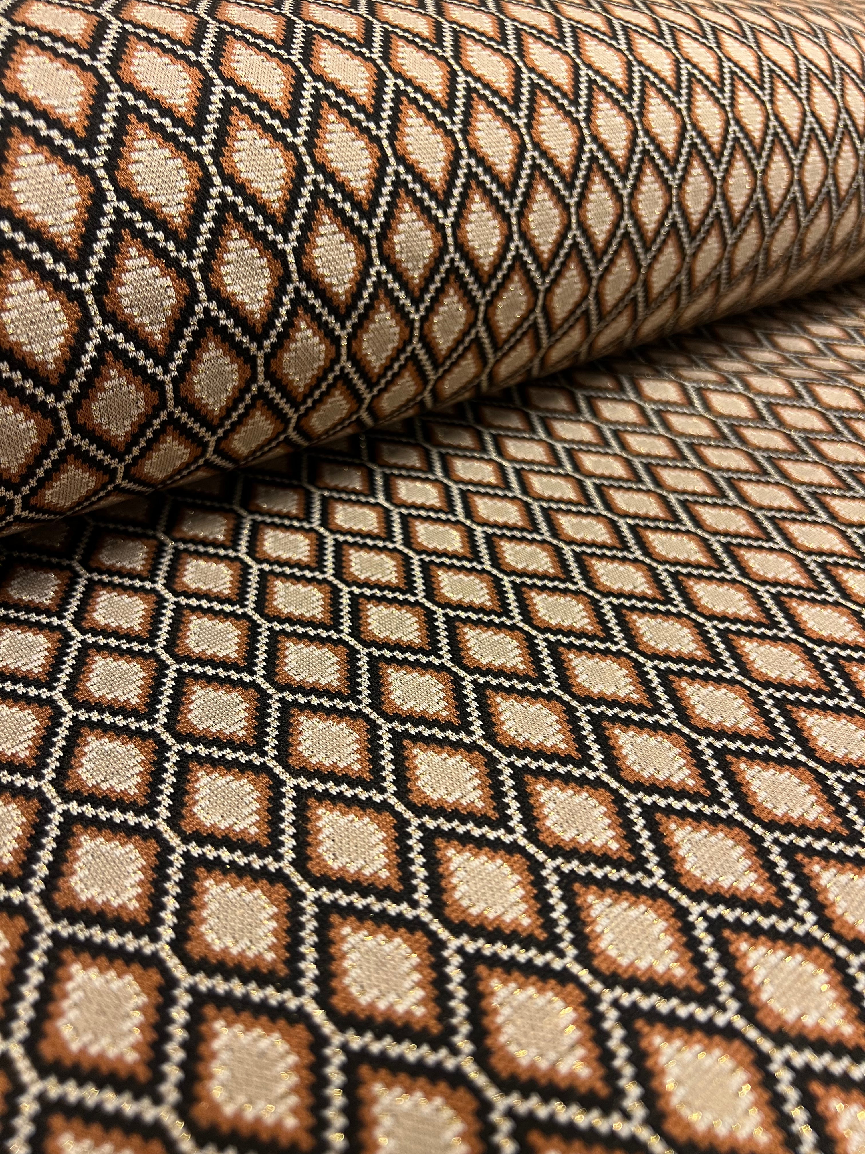 Lurex ruitjes - Acryl/Polyester/Lycra