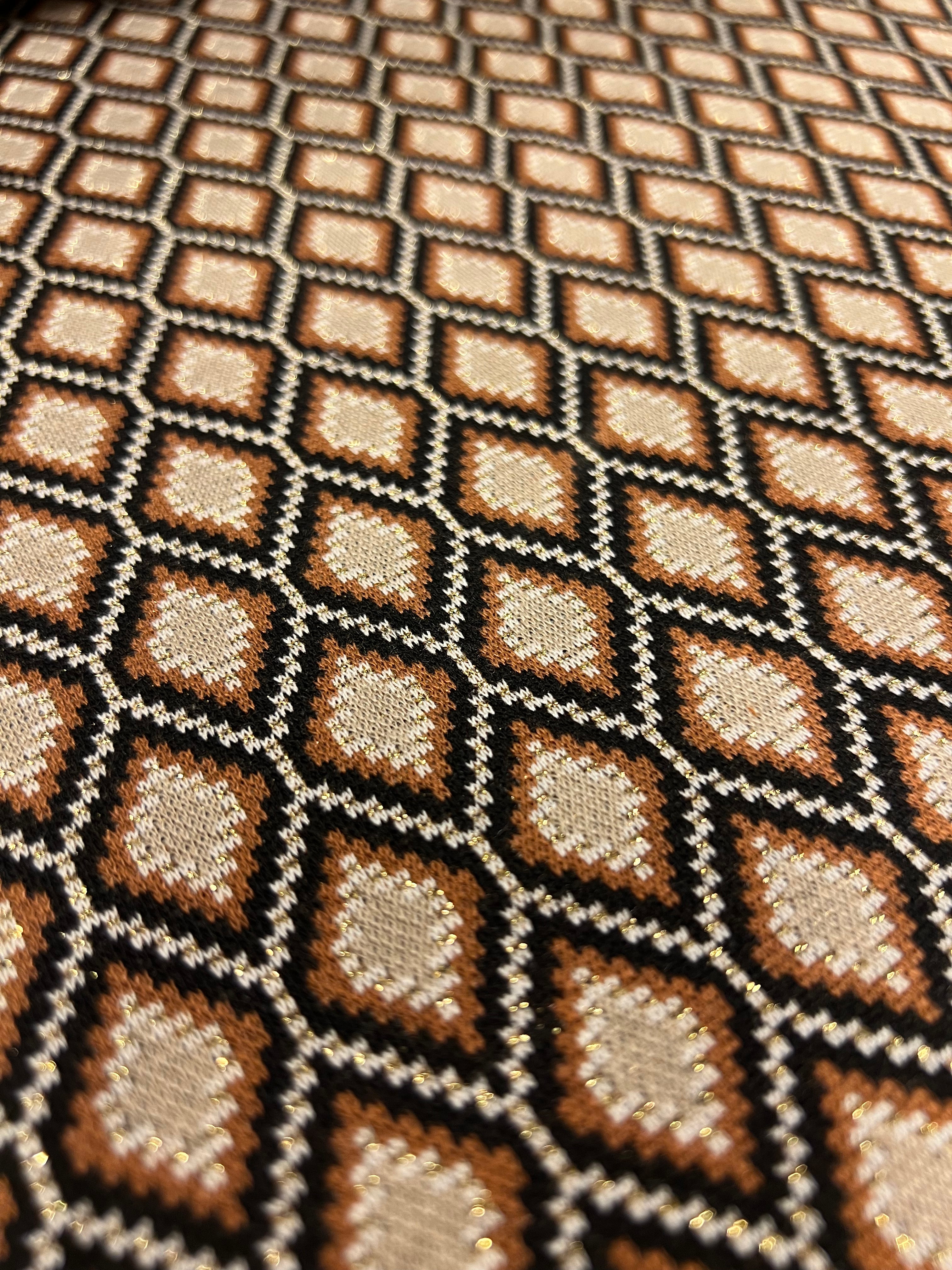 Lurex ruitjes - Acryl/Polyester/Lycra