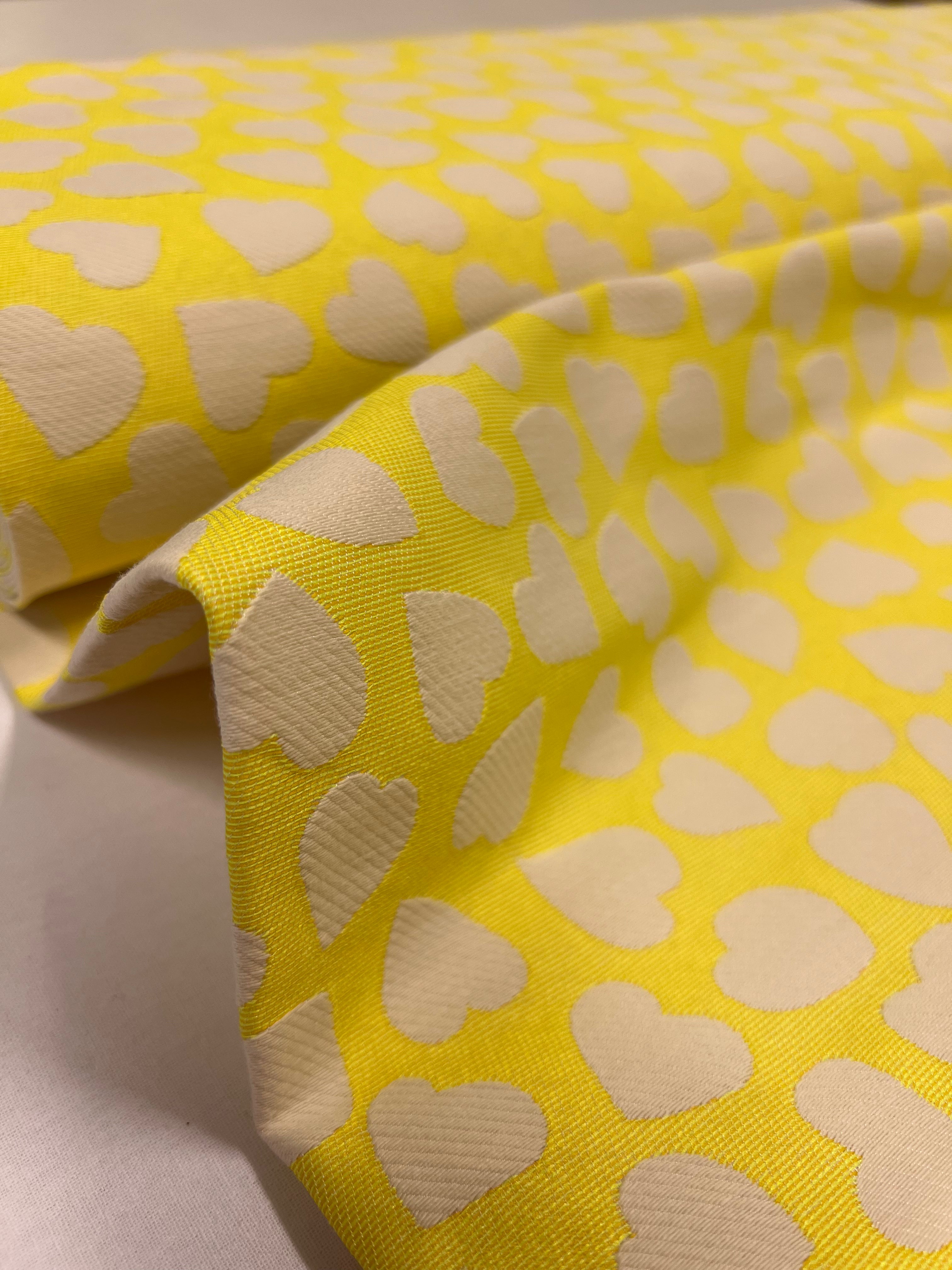 Gele Hartjes - Jacquard