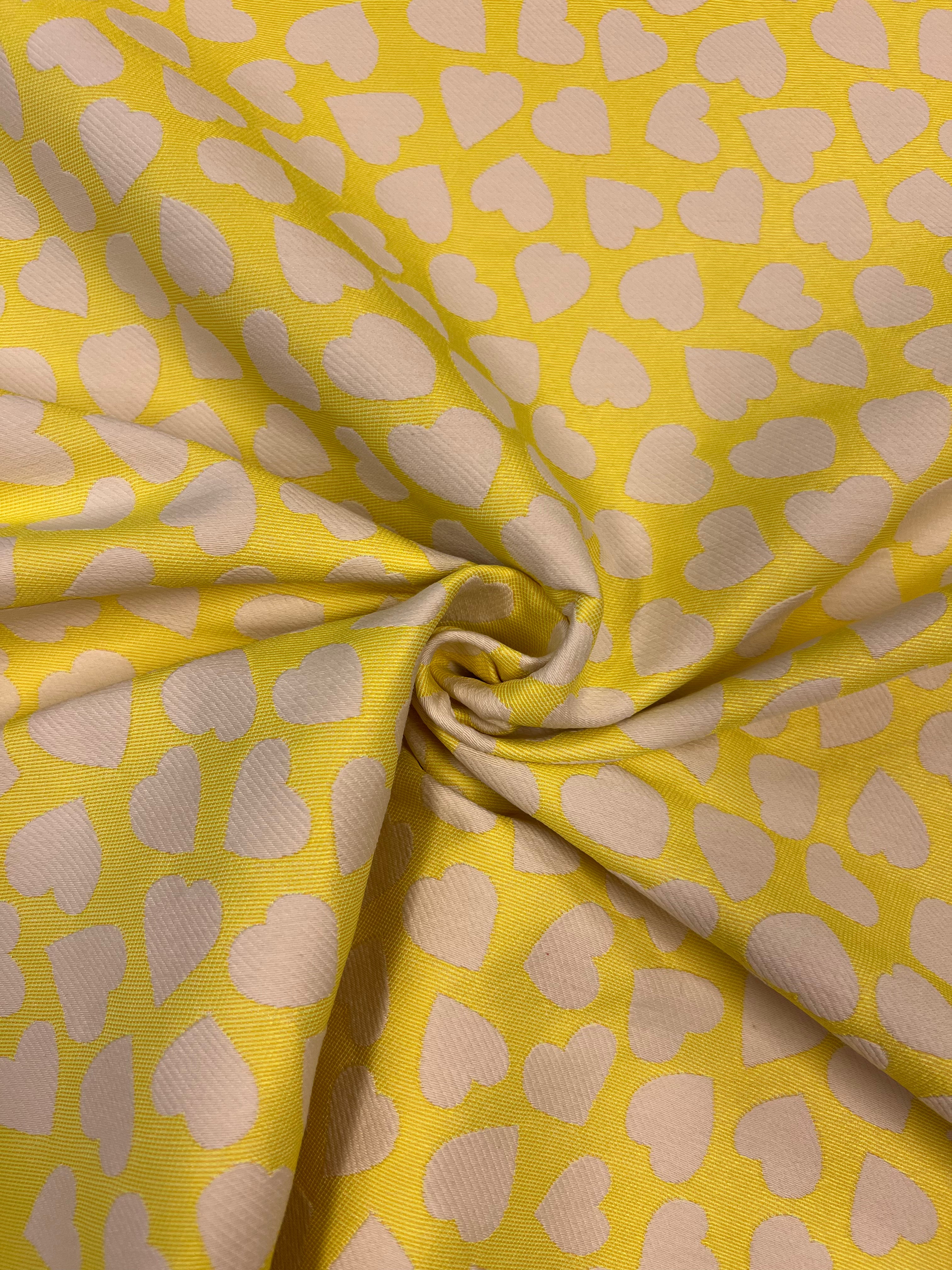 Gele Hartjes - Jacquard