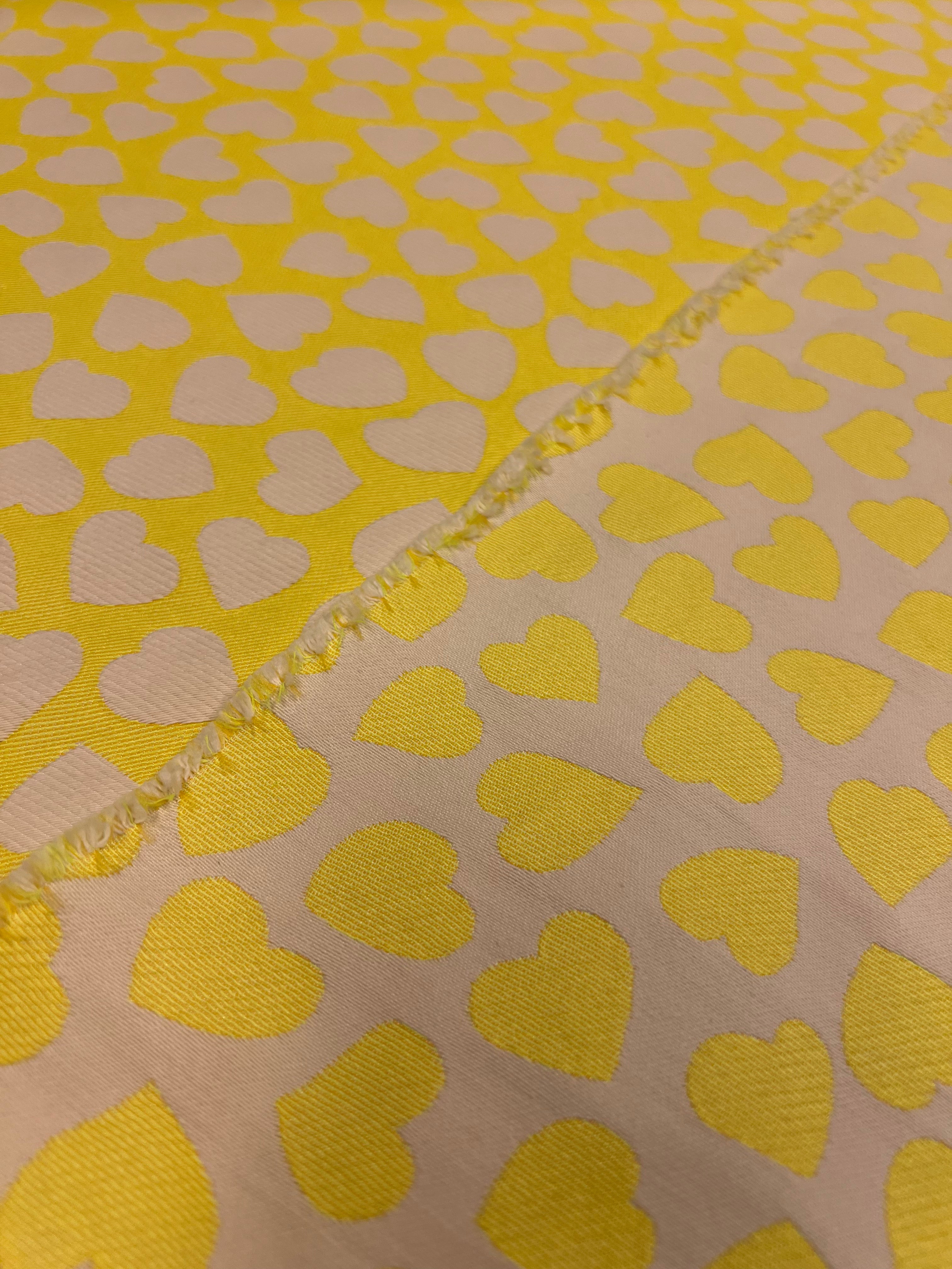 Gele Hartjes - Jacquard