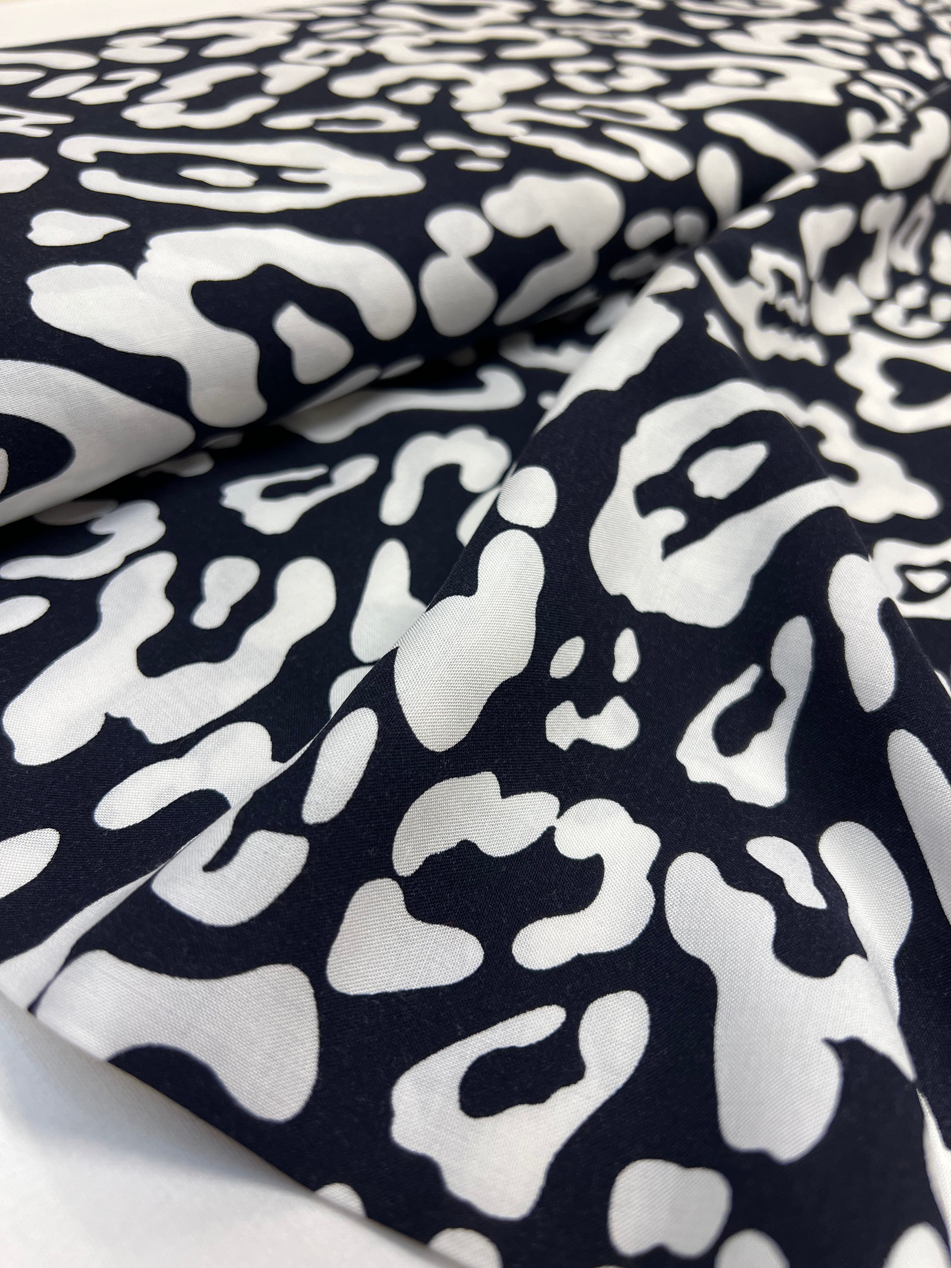 Indigo Leopard - Viscose
