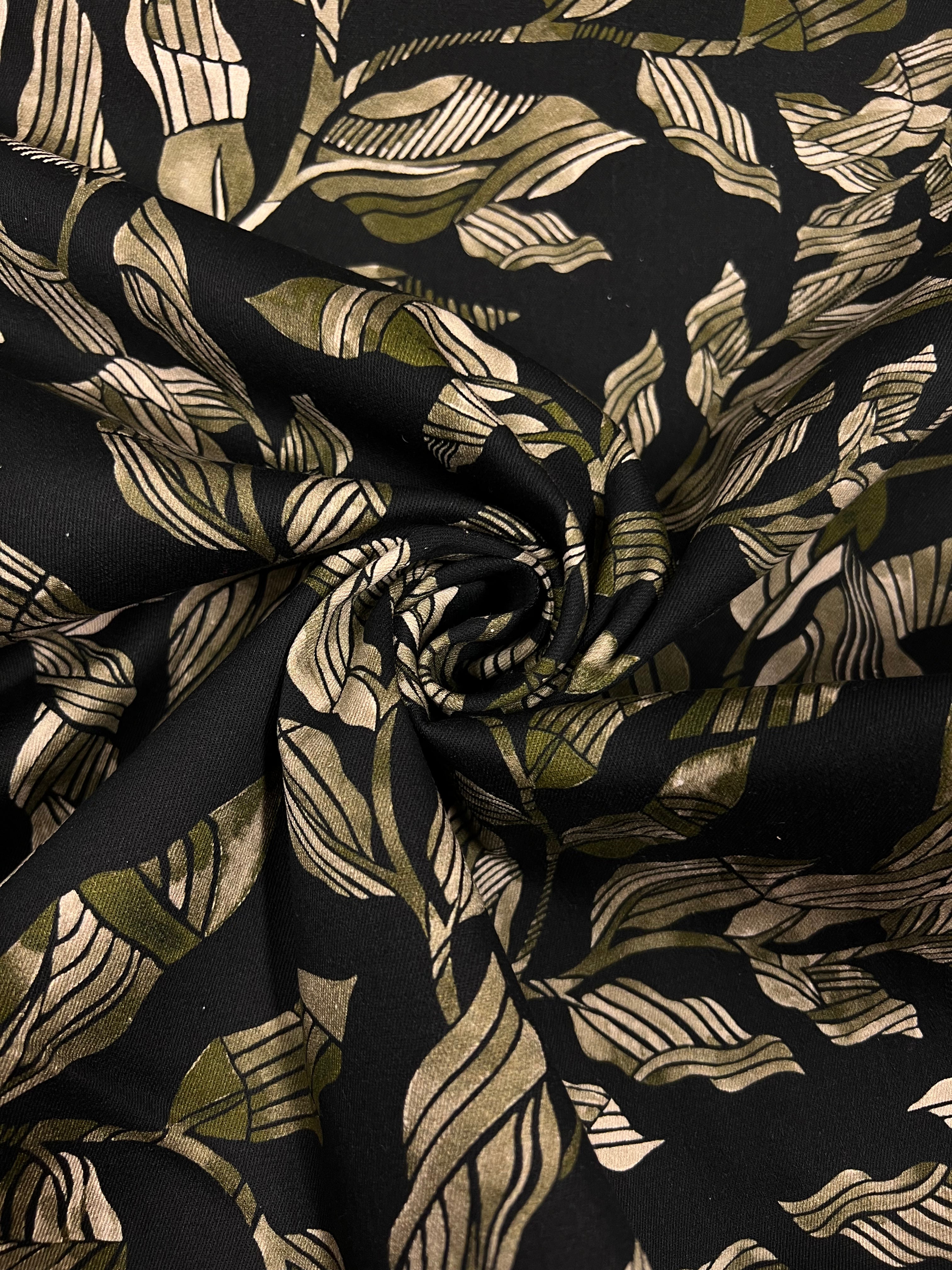 Green Leaves - Stretchdenim