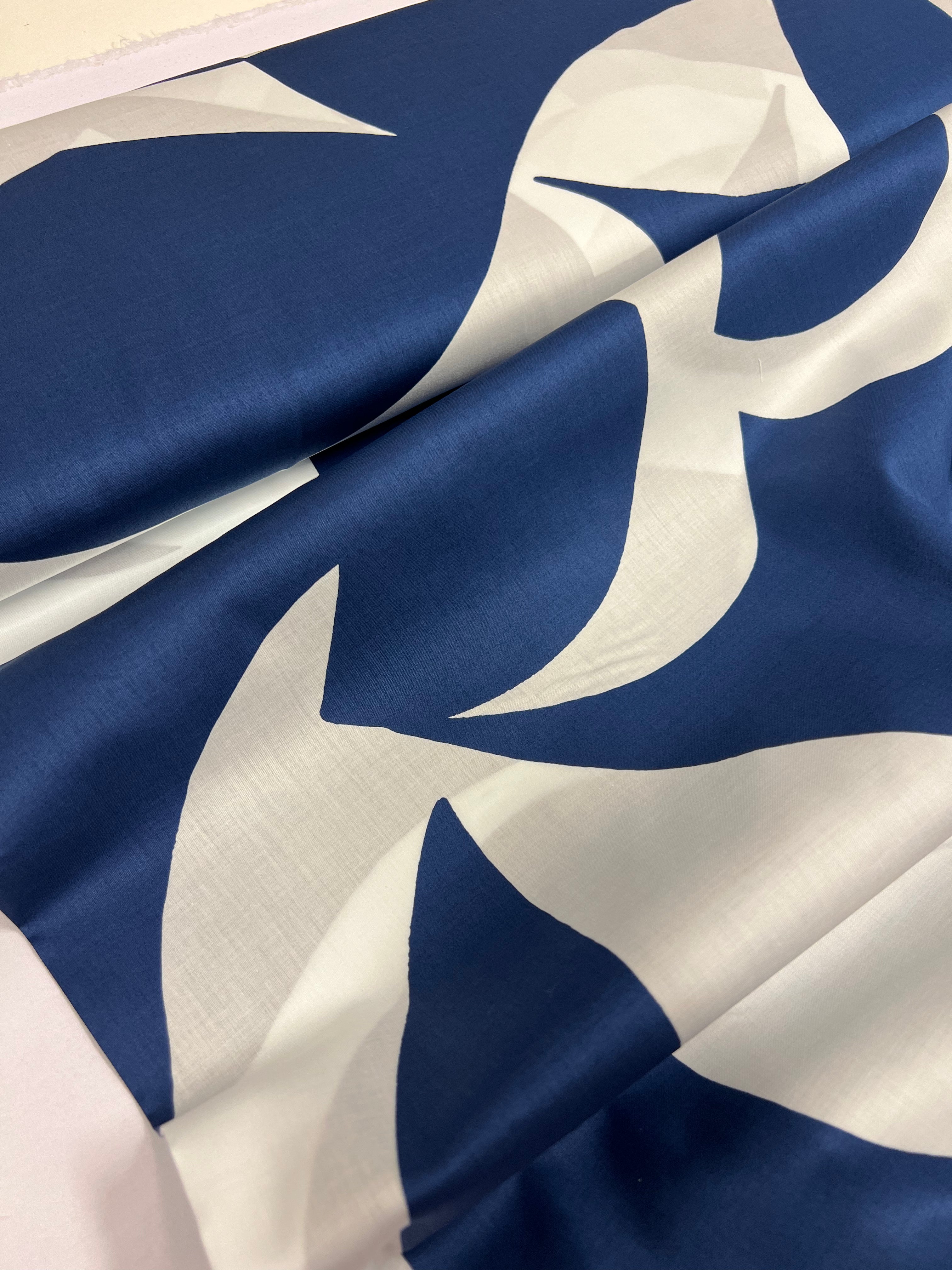 Nordic Blue - Katoen (satijn)