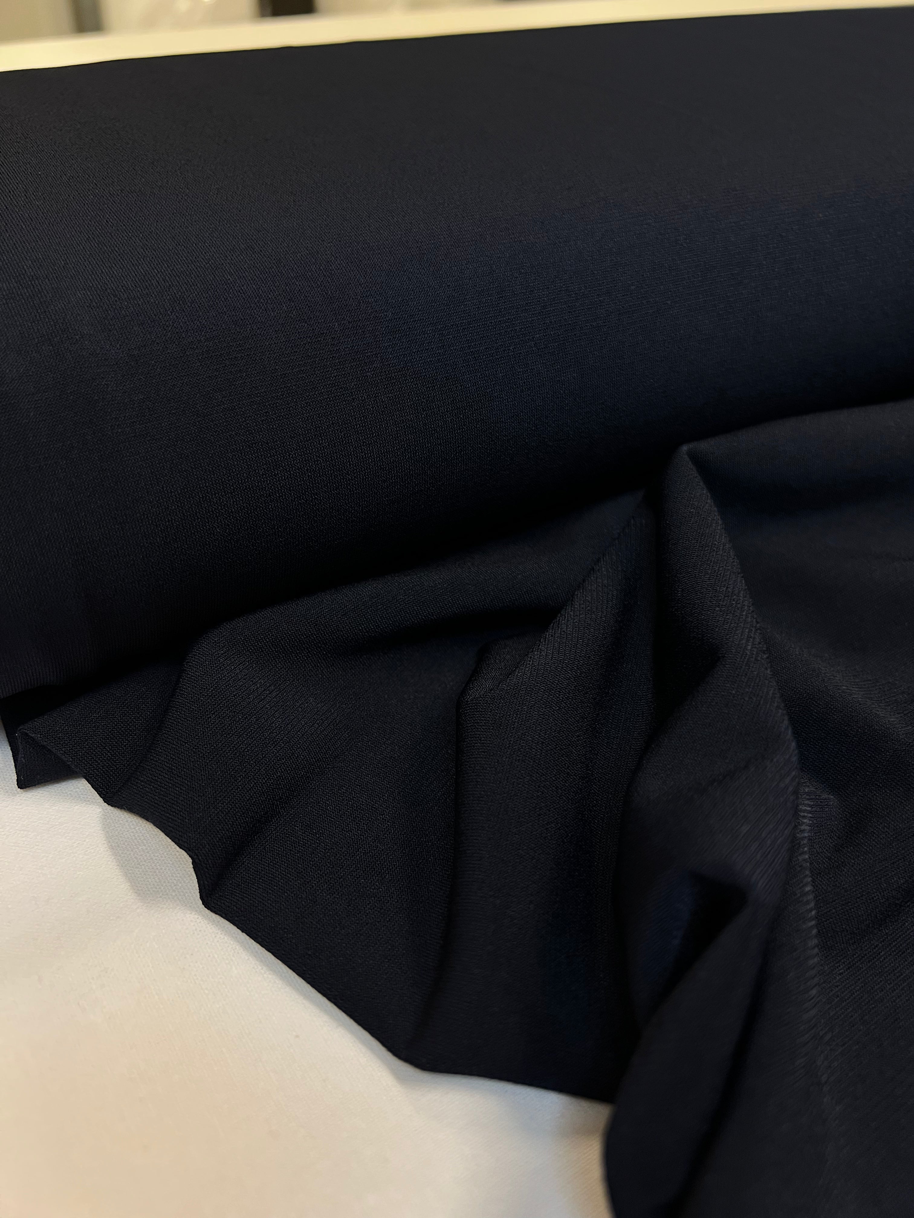 Marineblauw - Polyestertricot