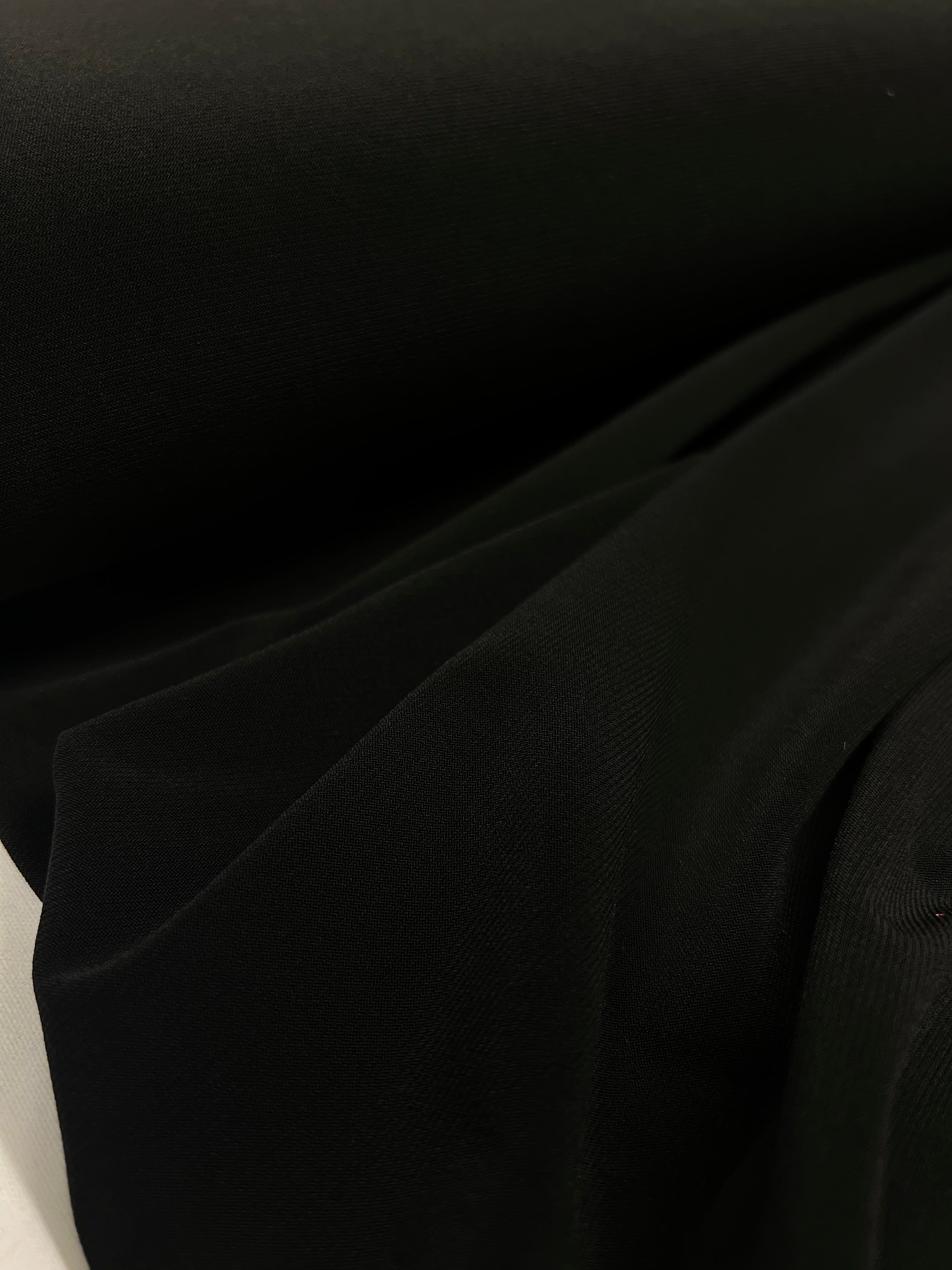 Obsidian Black - Polyestertricot