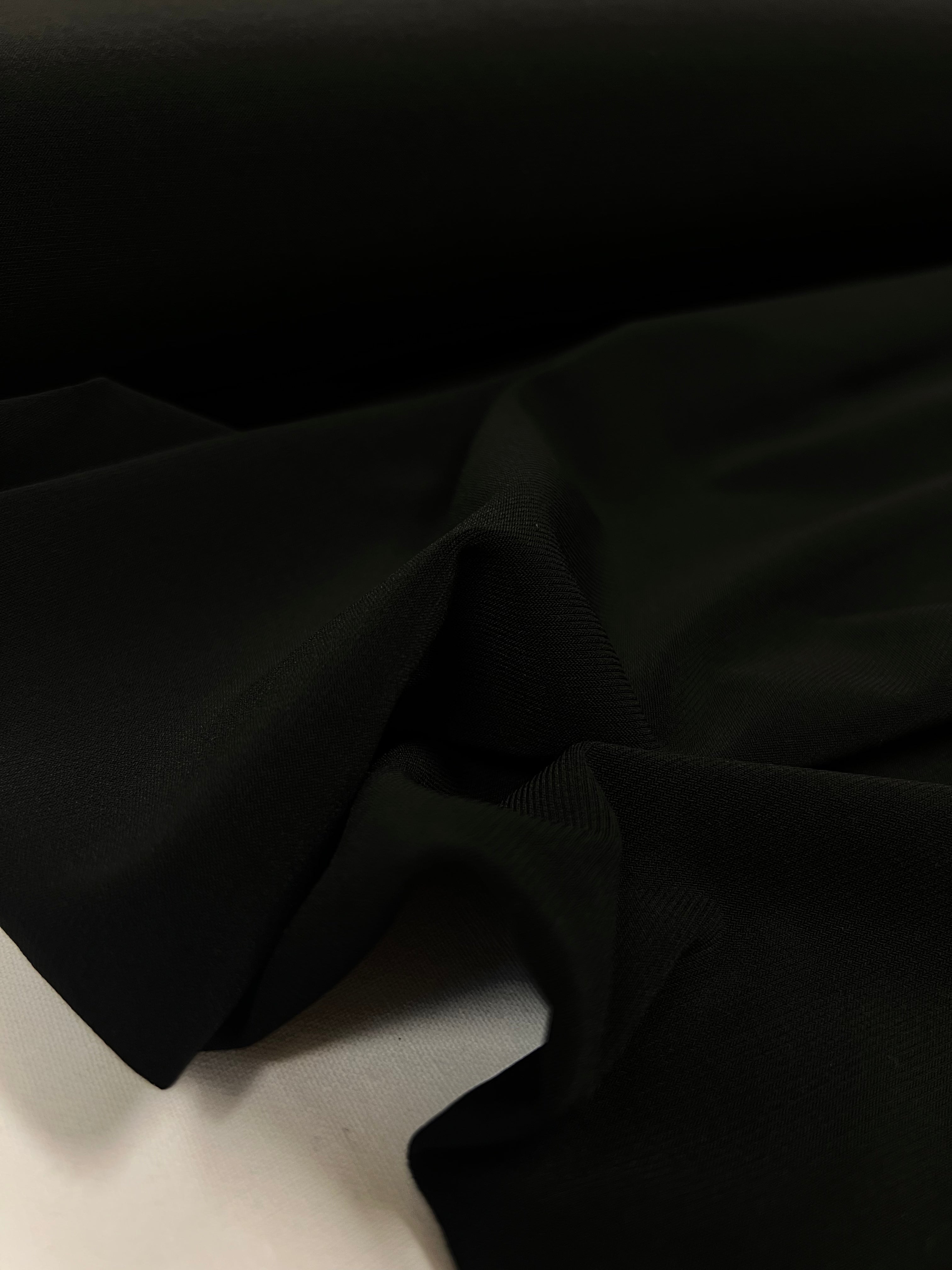 Obsidian Black - Polyestertricot