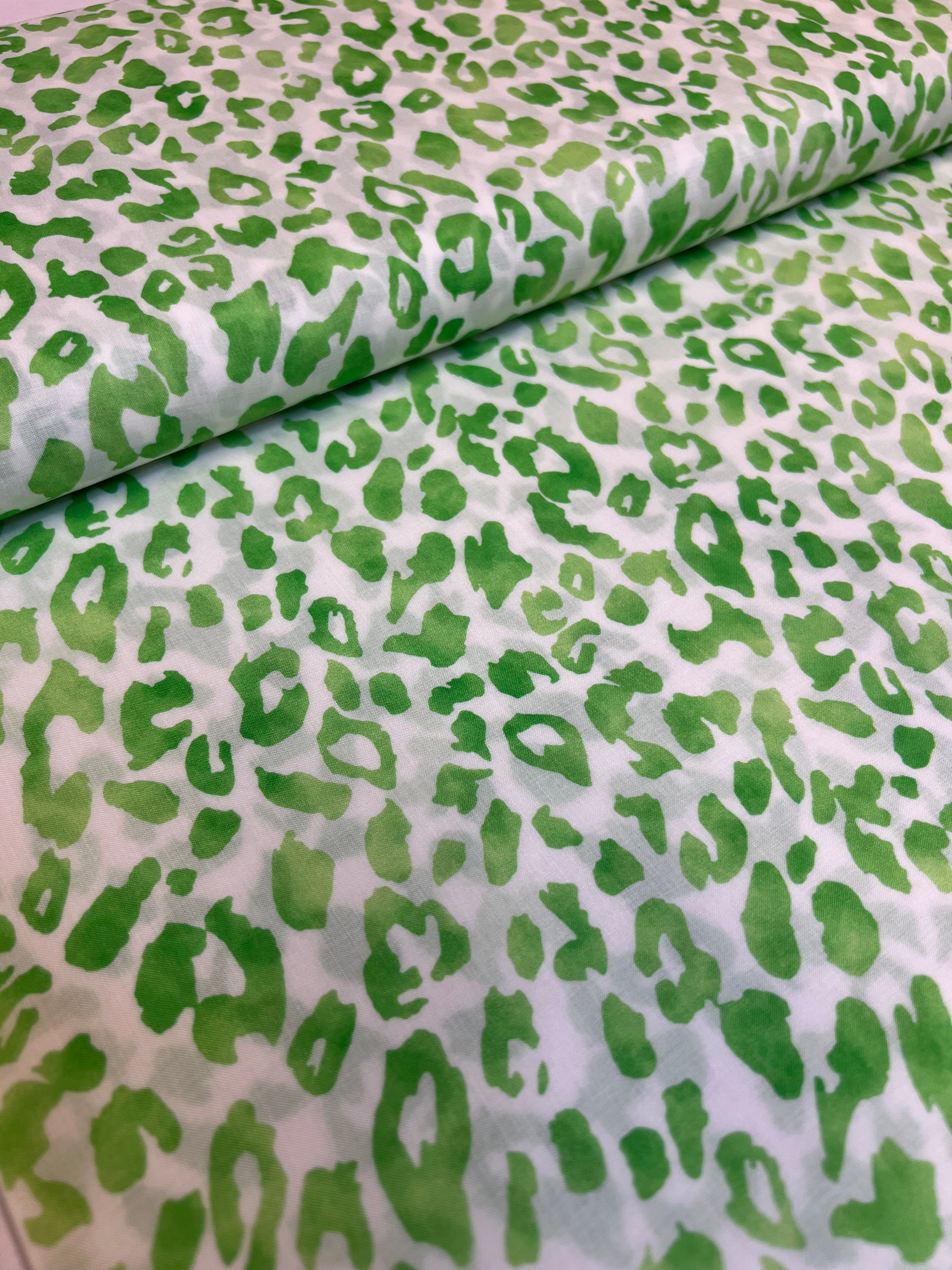 Lime Leopard - Viscose