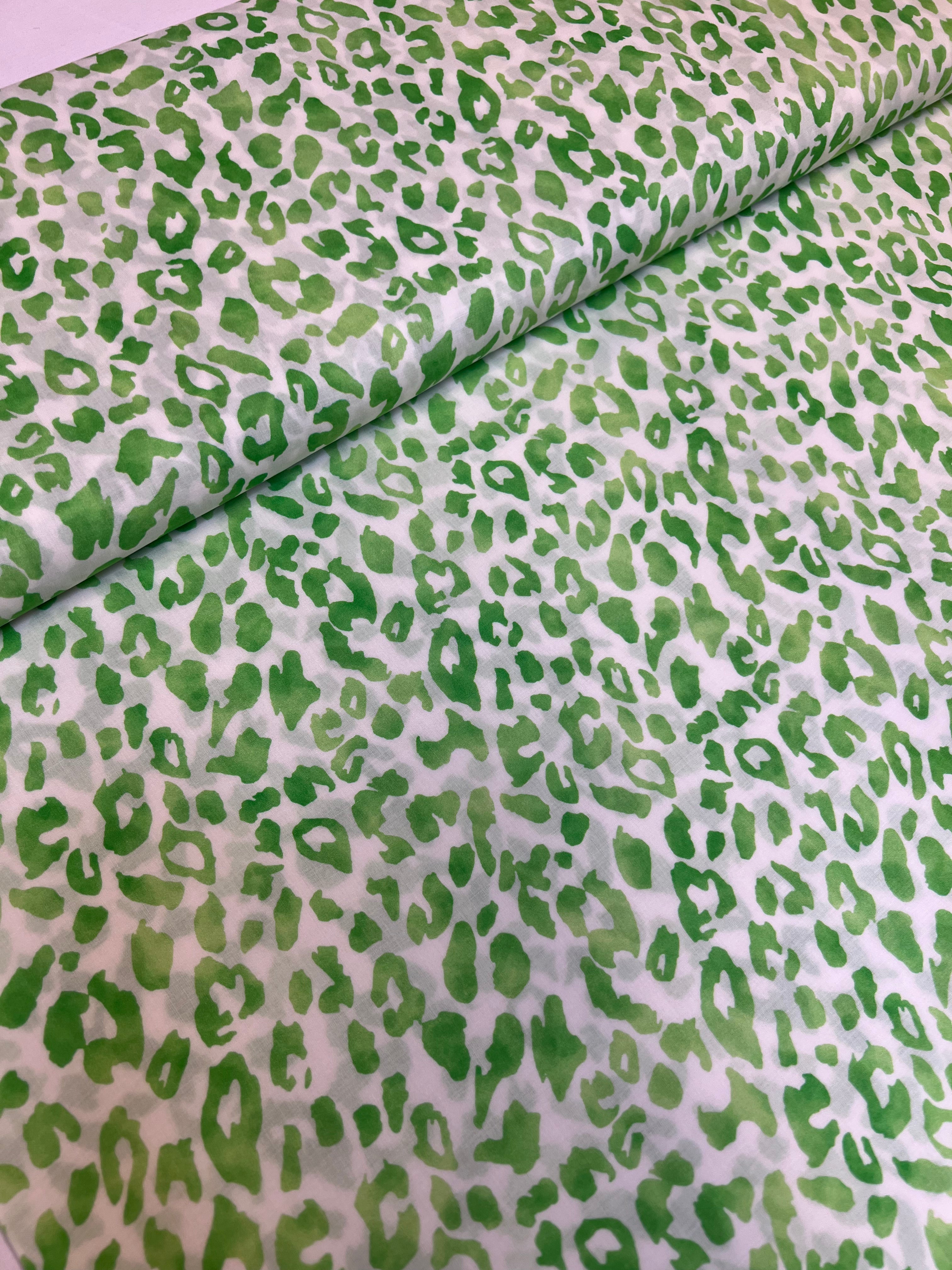 Lime Leopard - Viscose