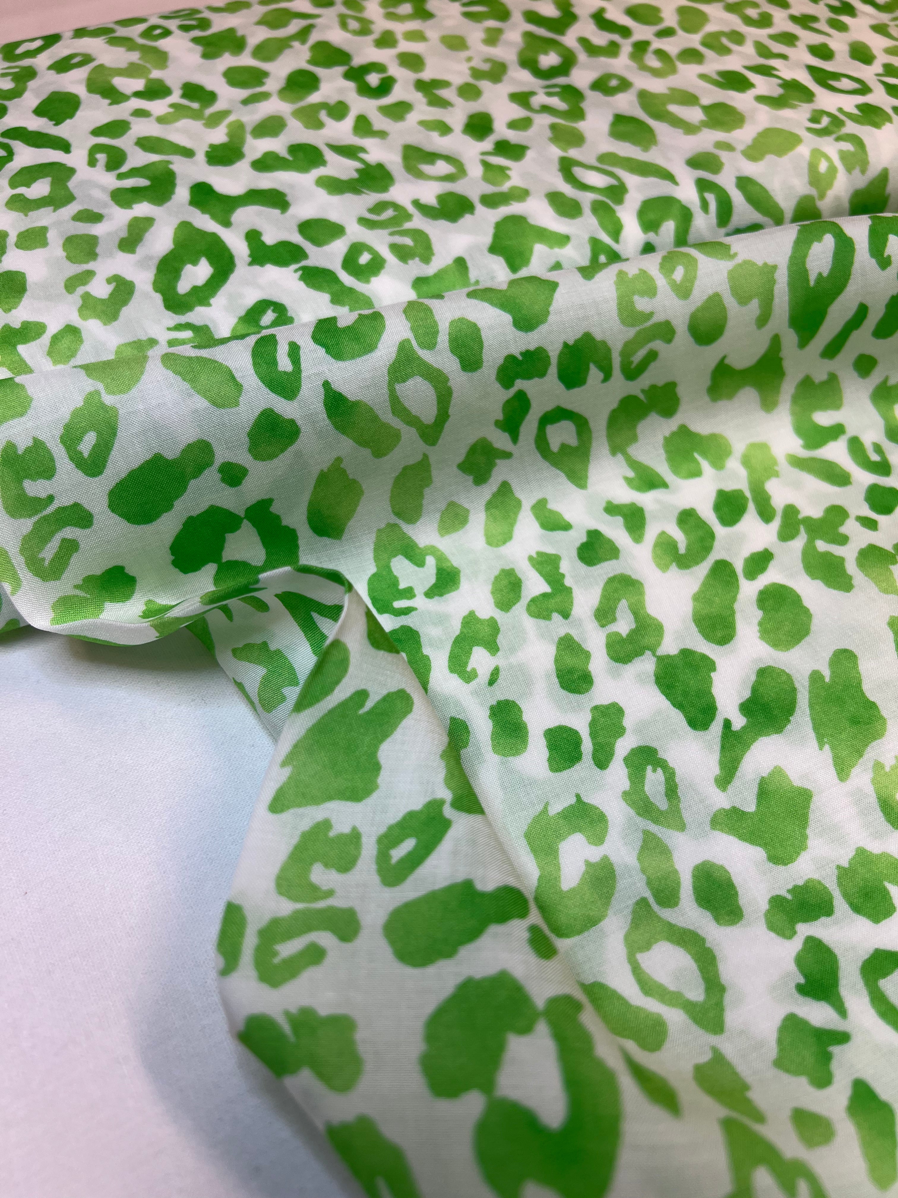 Lime Leopard - Viscose