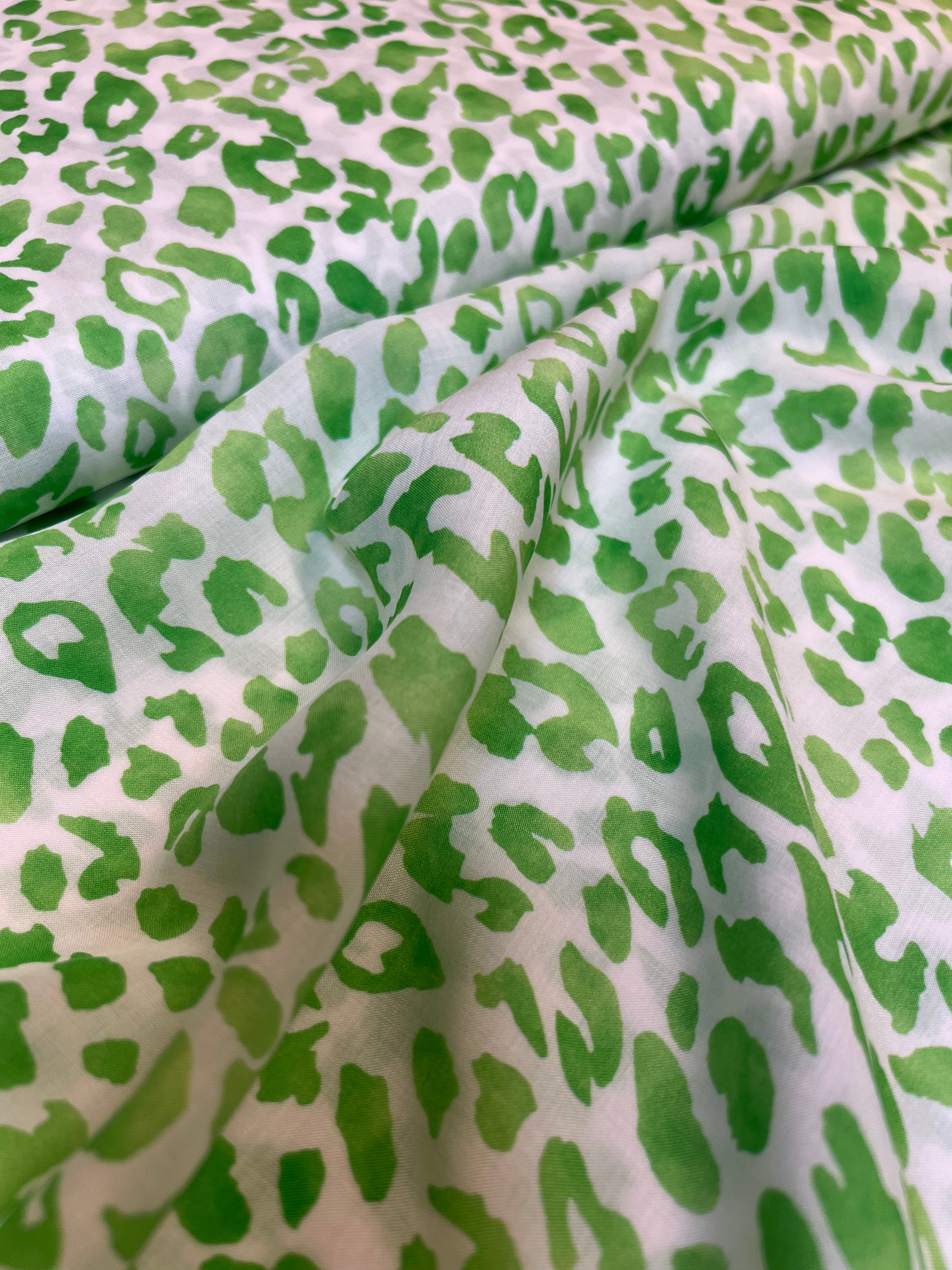 Lime Leopard - Viscose