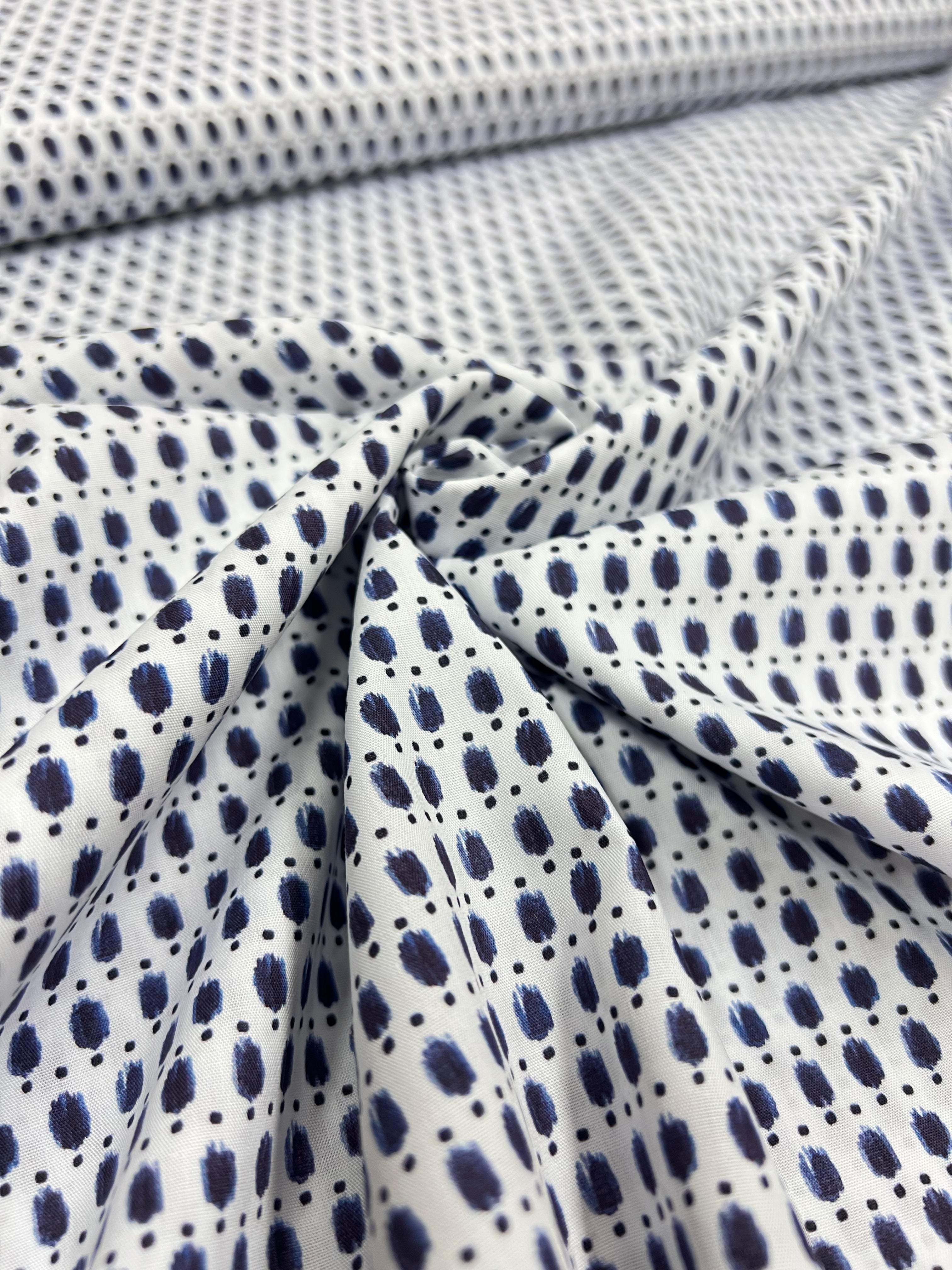 Druppels - Poplin Katoen