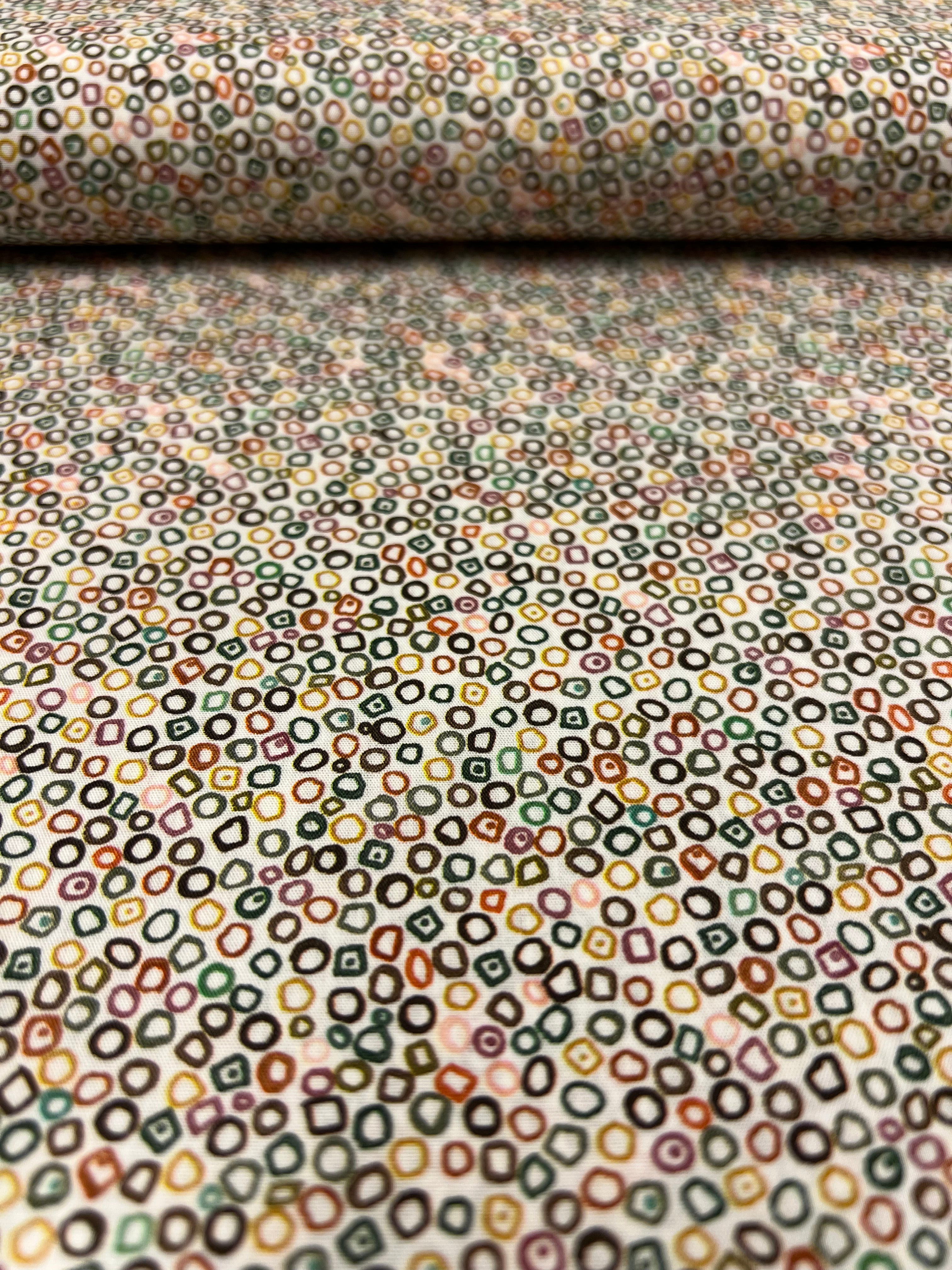 Retro Bubbles - Poplin Katoen