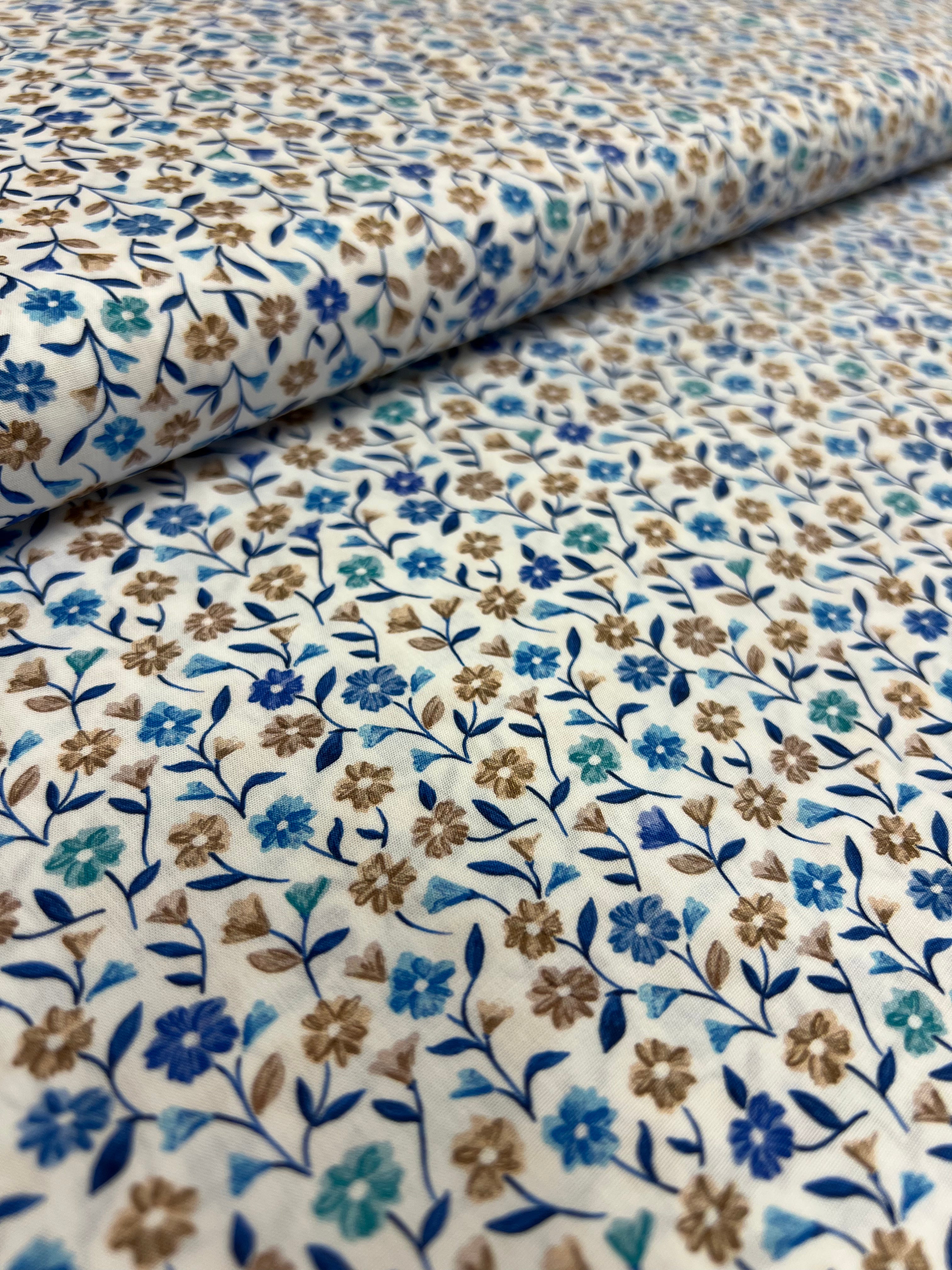Veldbloemen - Poplin Katoen