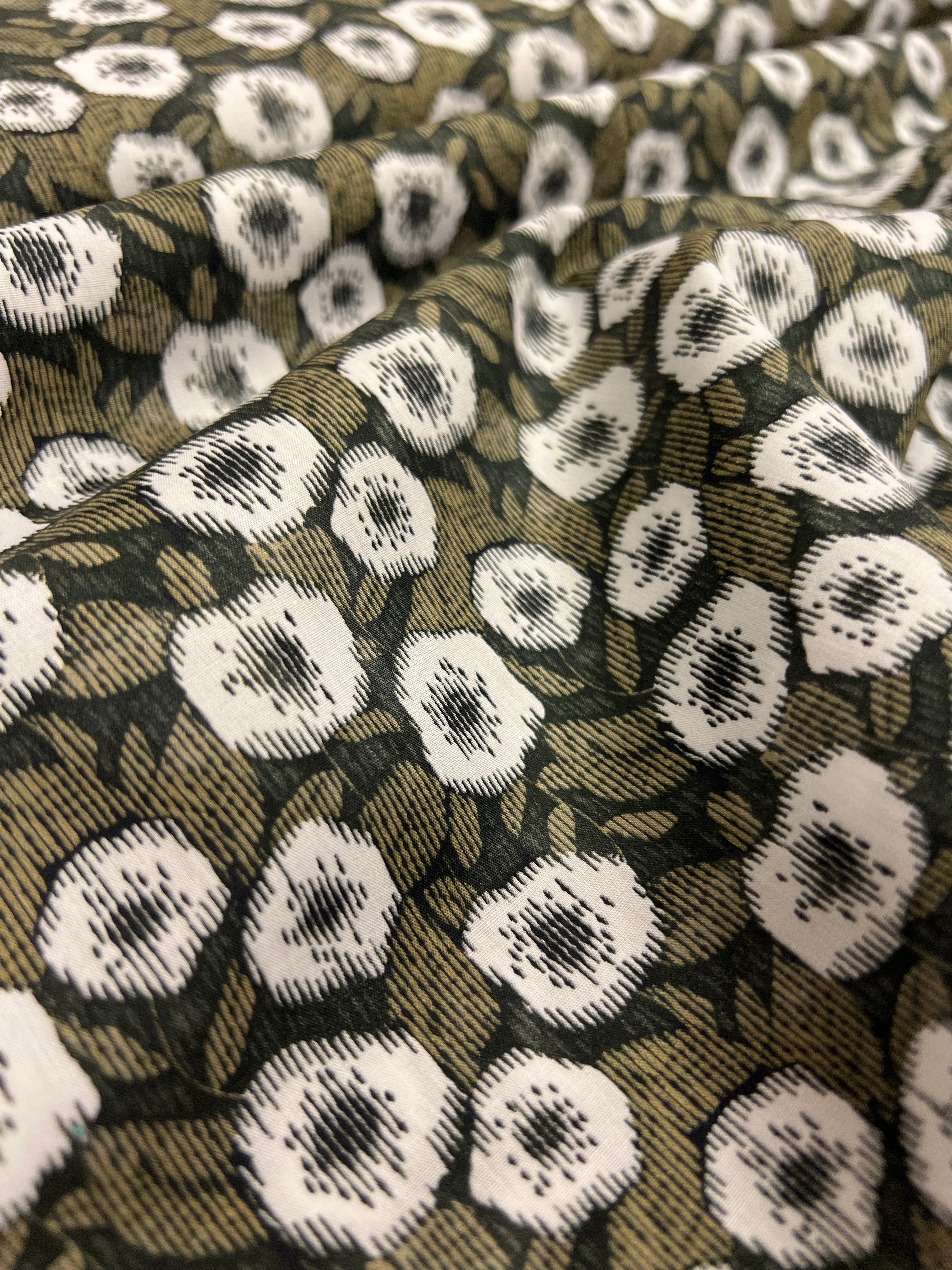 Moss Glitch - Poplin Katoen