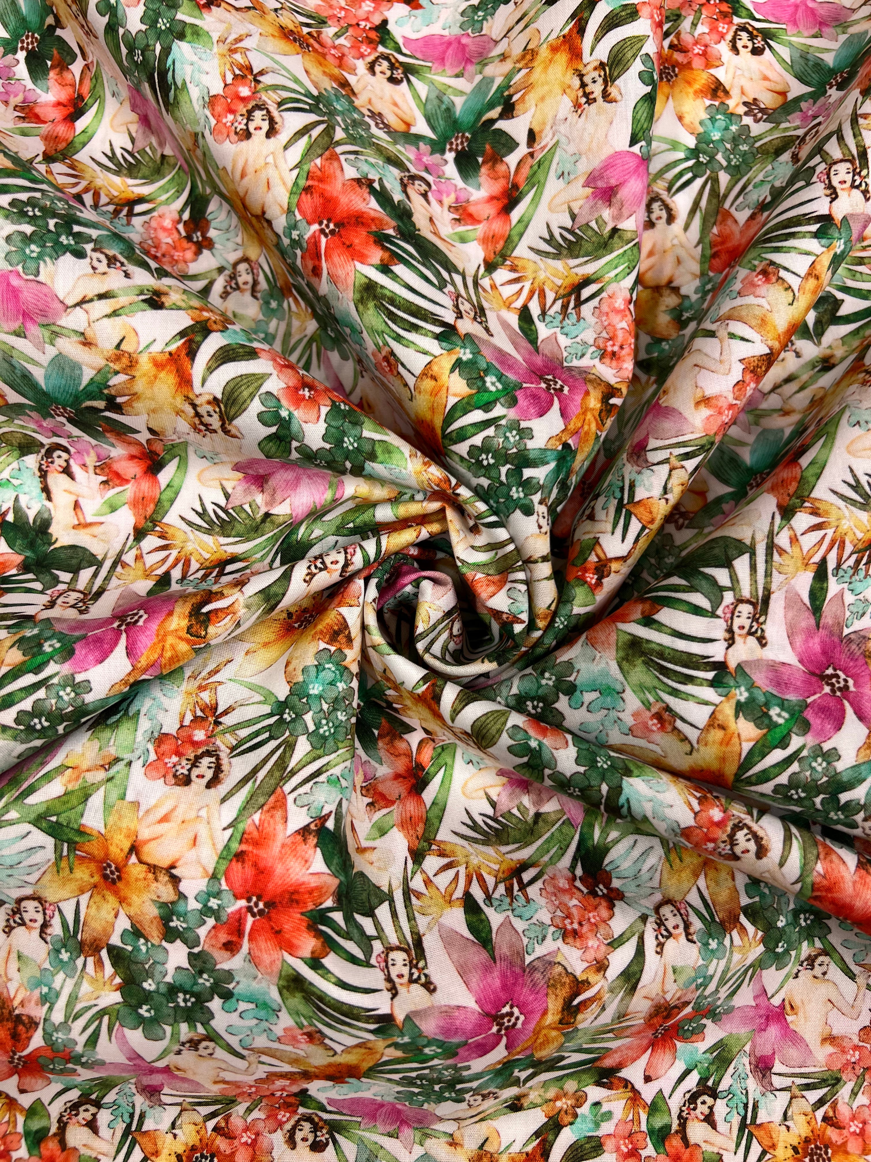 Aloha Pin-Up - Poplin Katoen