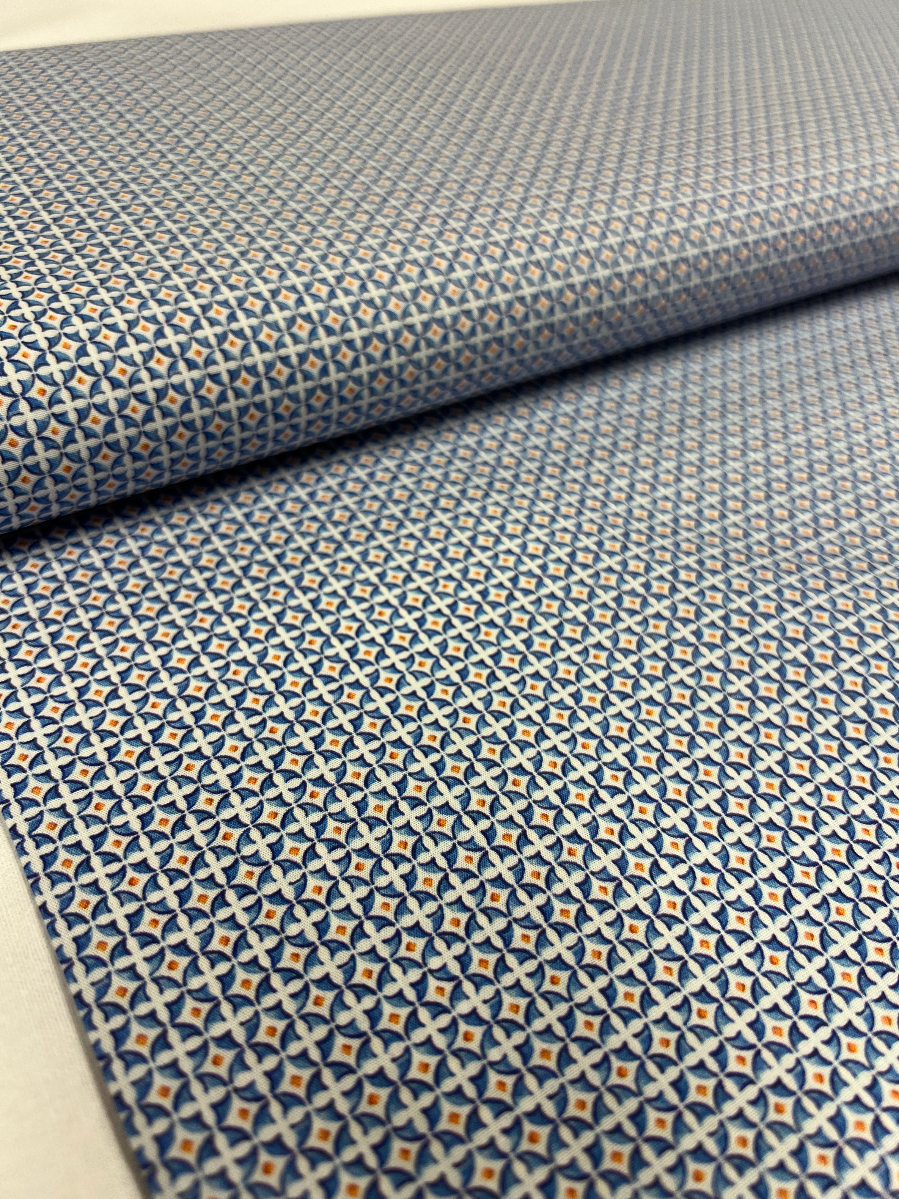 Glas-In-Lood Oranje - Poplin Katoen
