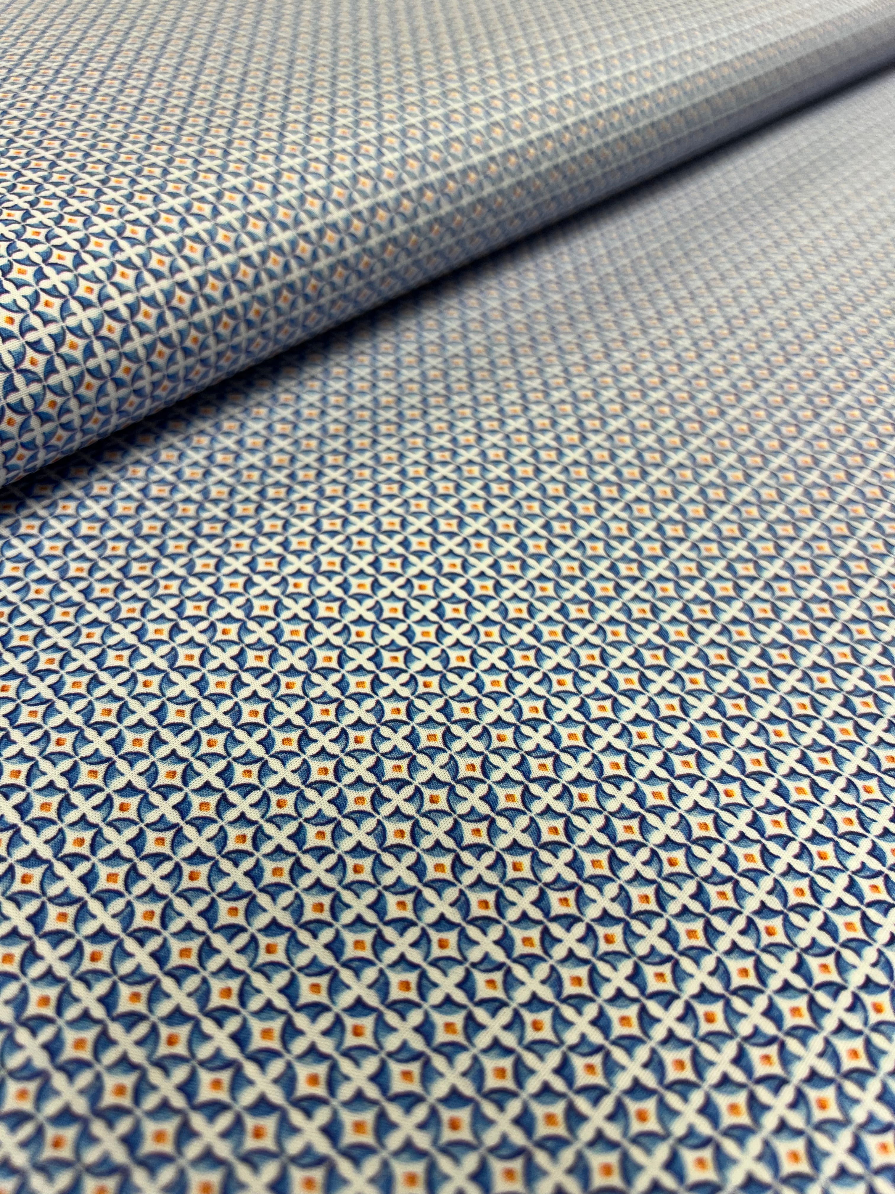 Glas-In-Lood Oranje - Poplin Katoen