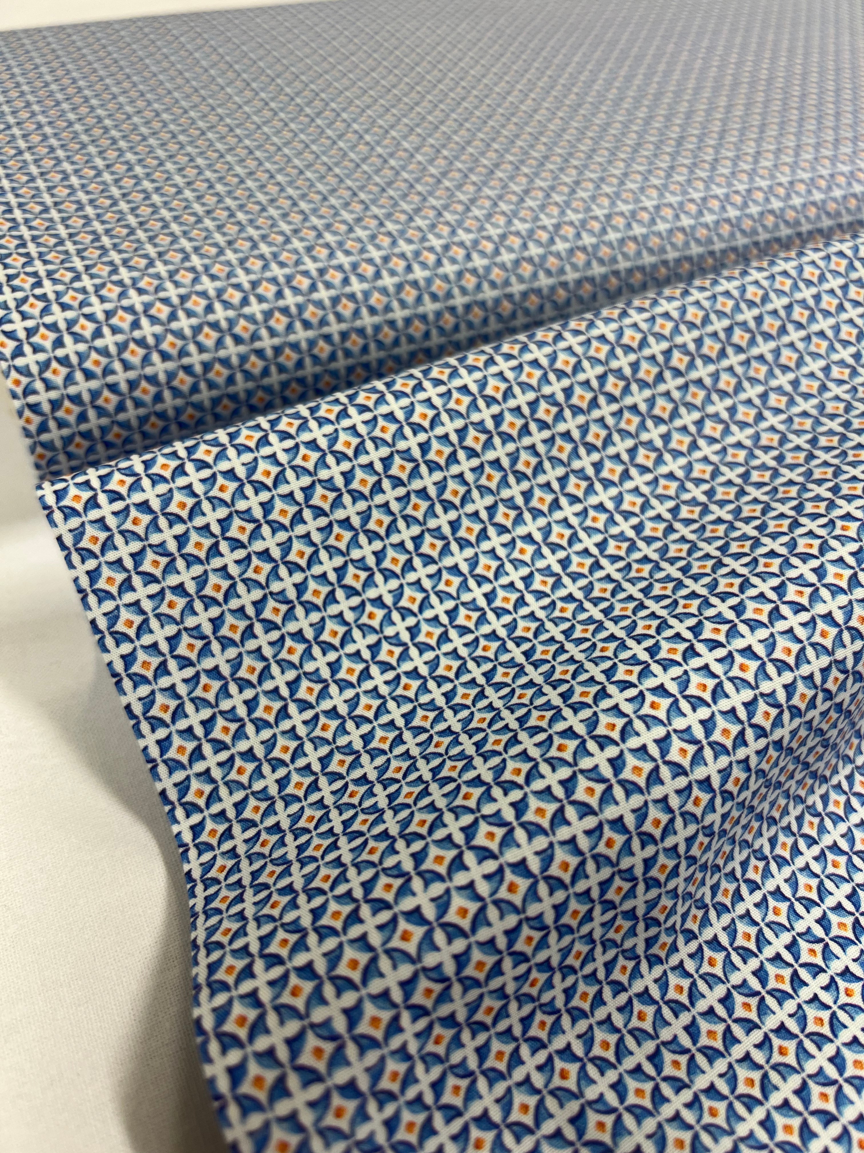 Glas-In-Lood Oranje - Poplin Katoen