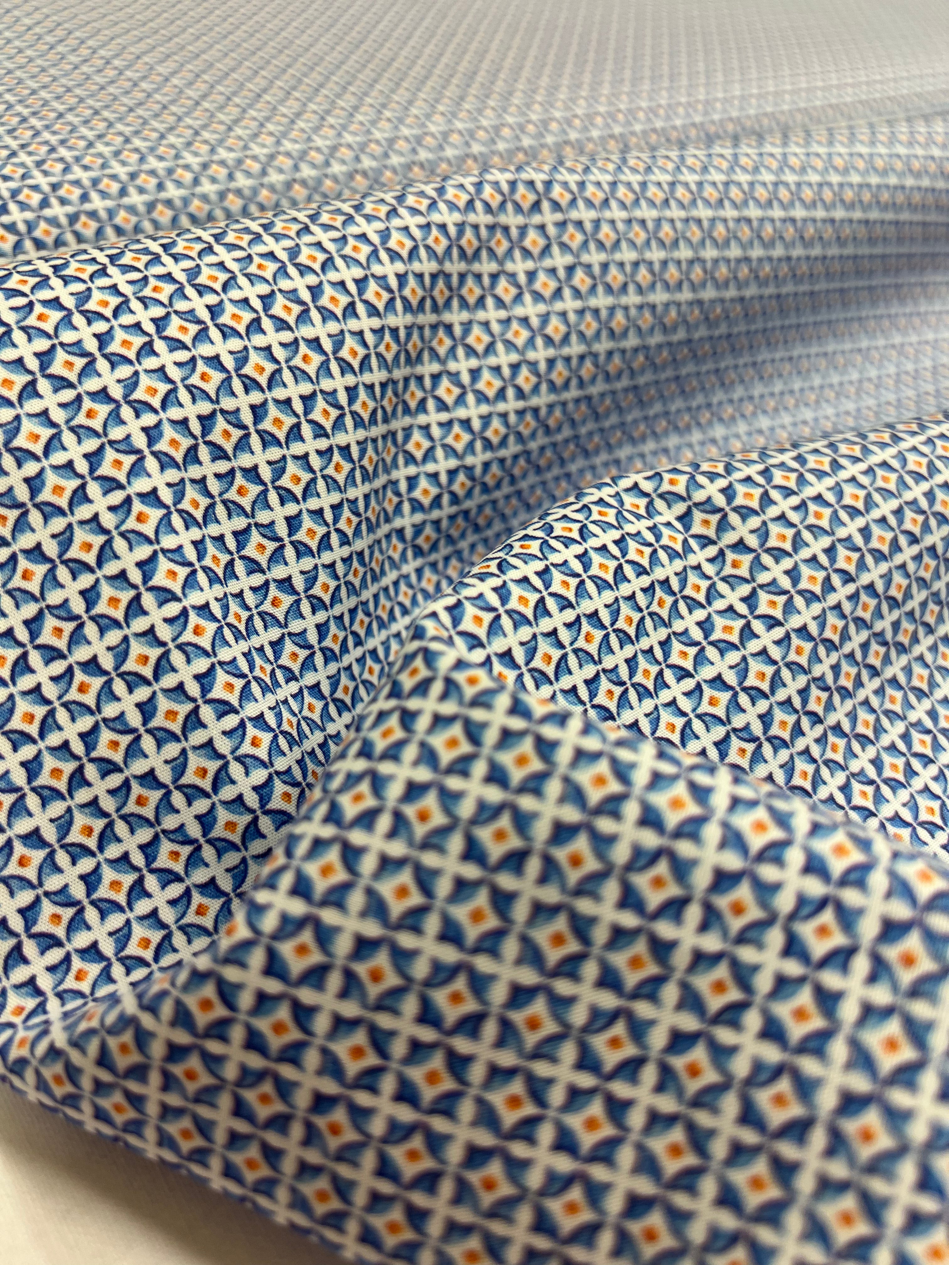 Glas-In-Lood Oranje - Poplin Katoen
