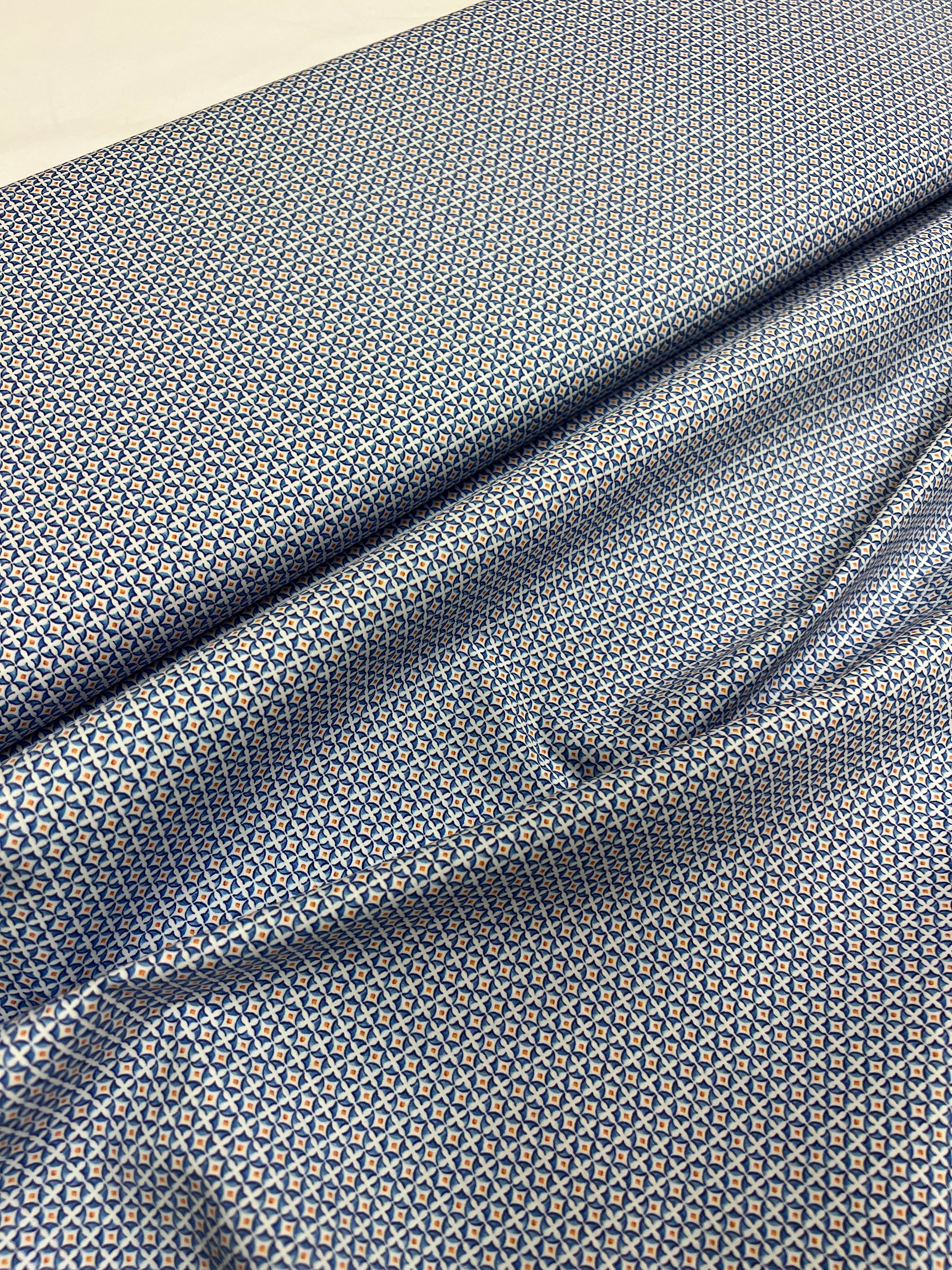 Glas-In-Lood Oranje - Poplin Katoen