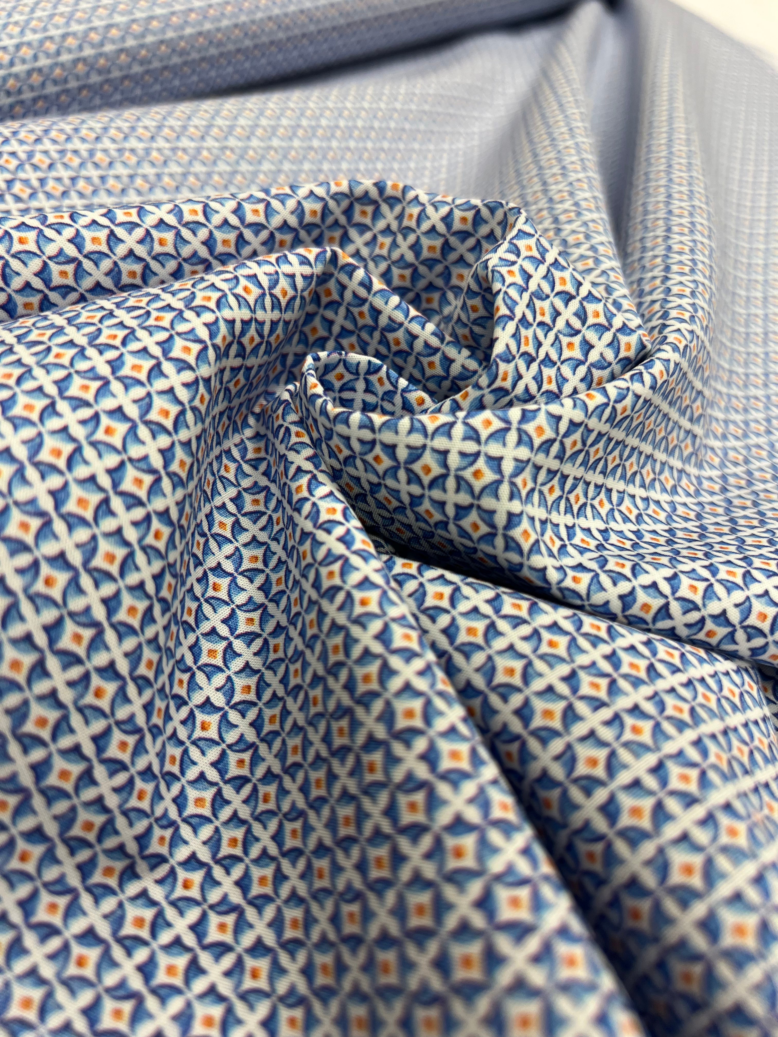 Glas-In-Lood Oranje - Poplin Katoen