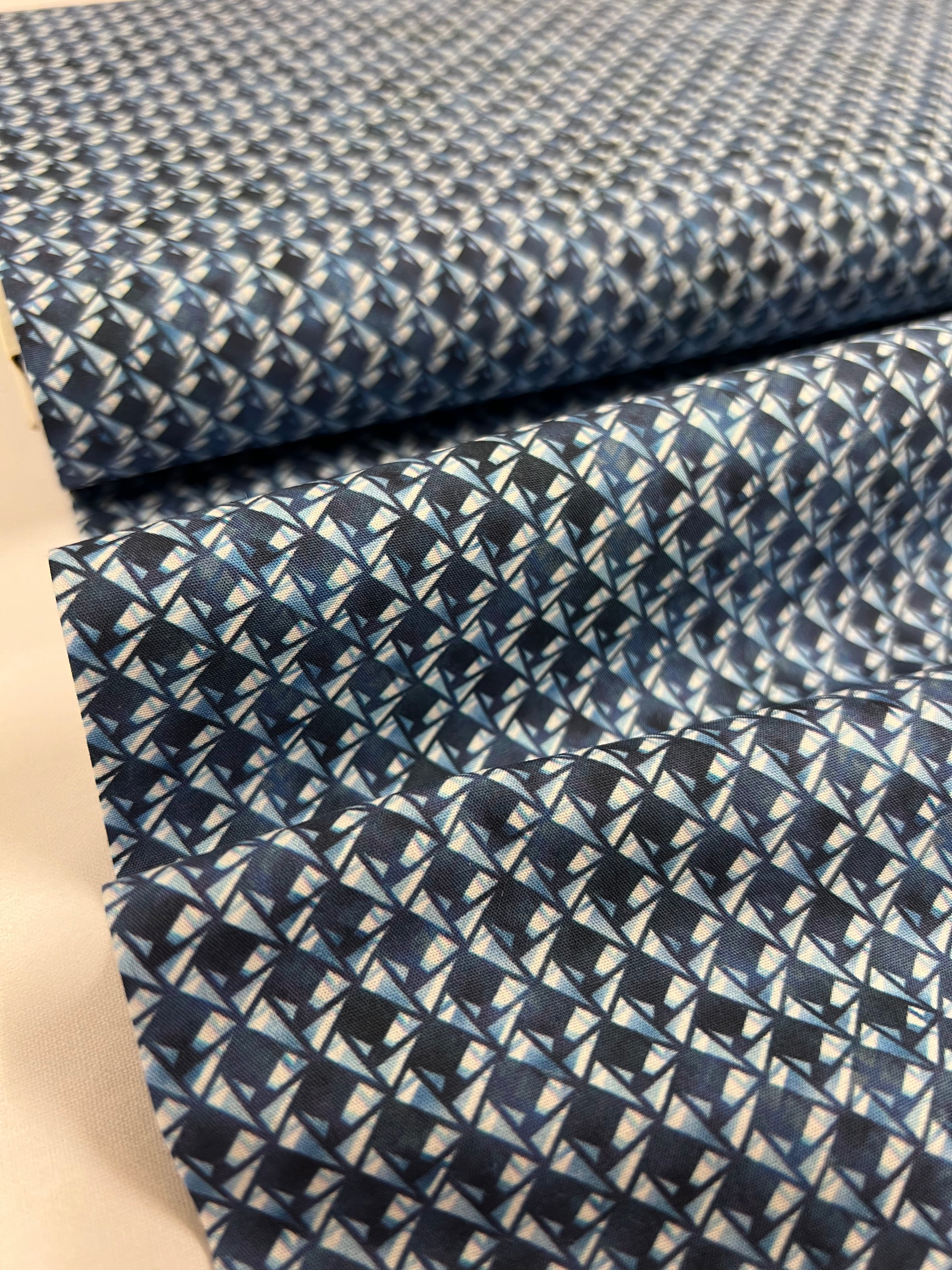 Indigo Origami - Poplin Katoen