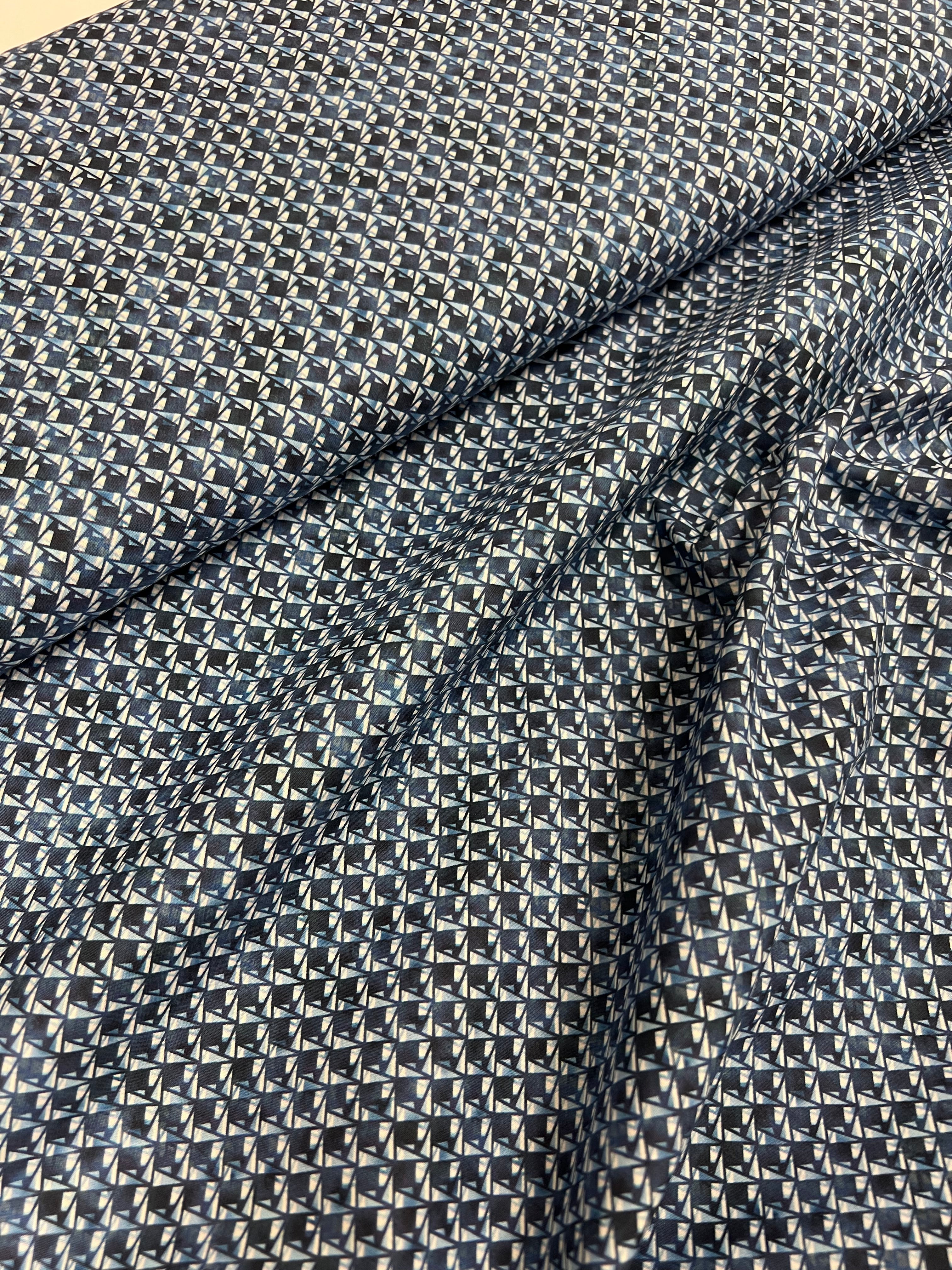 Indigo Origami - Poplin Katoen