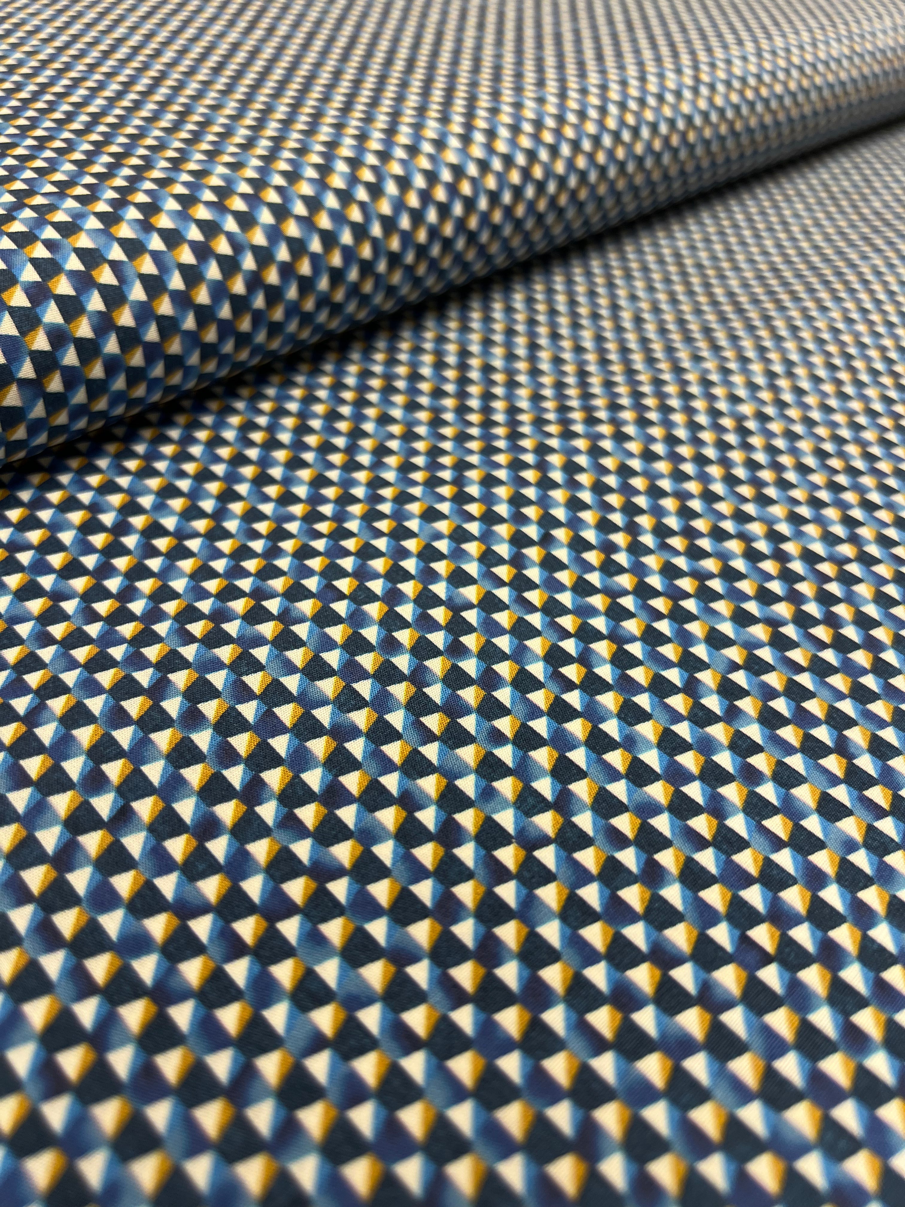 Ocean Mosaic - Poplin Katoen