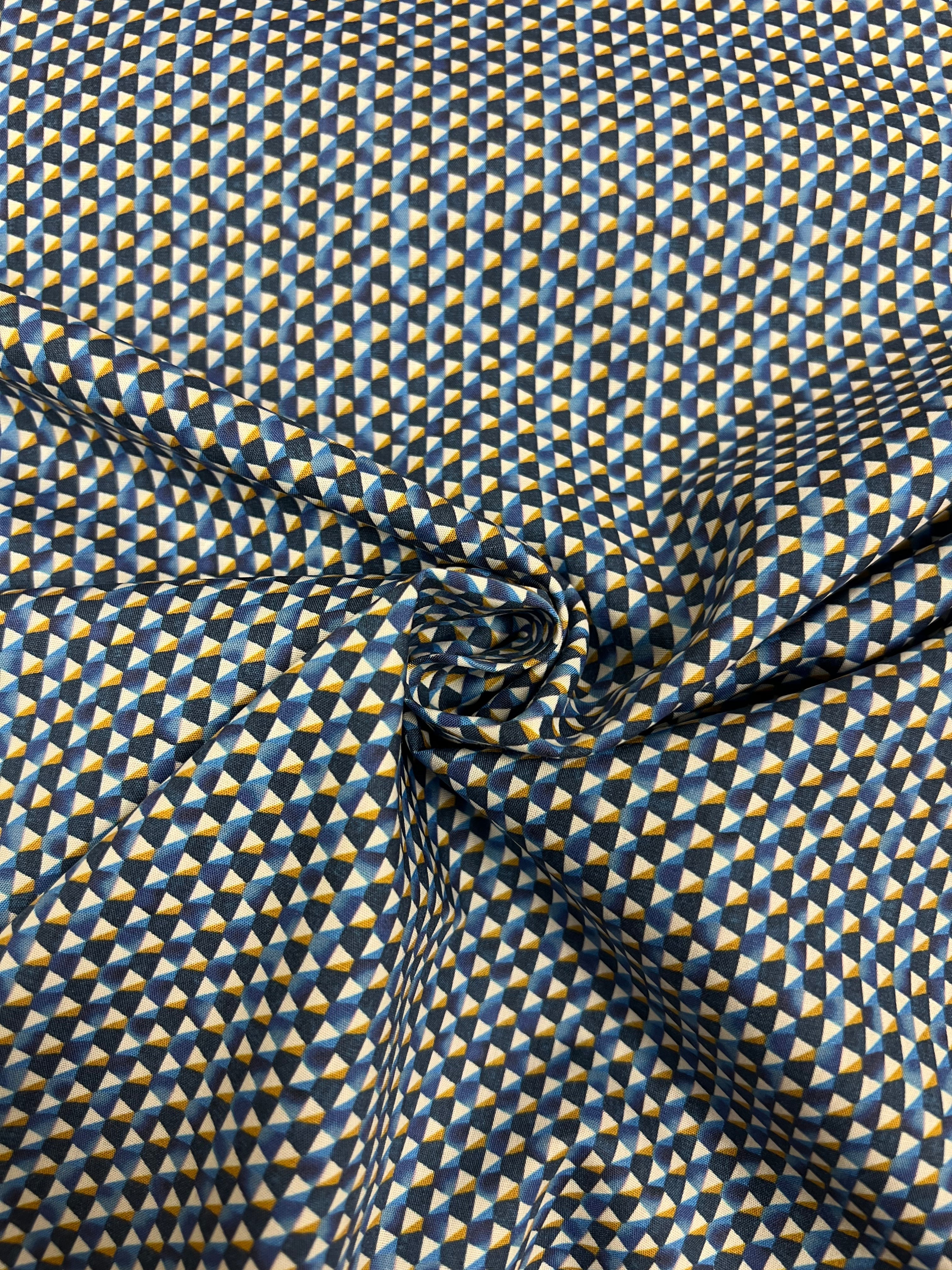 Ocean Mosaic - Poplin Katoen