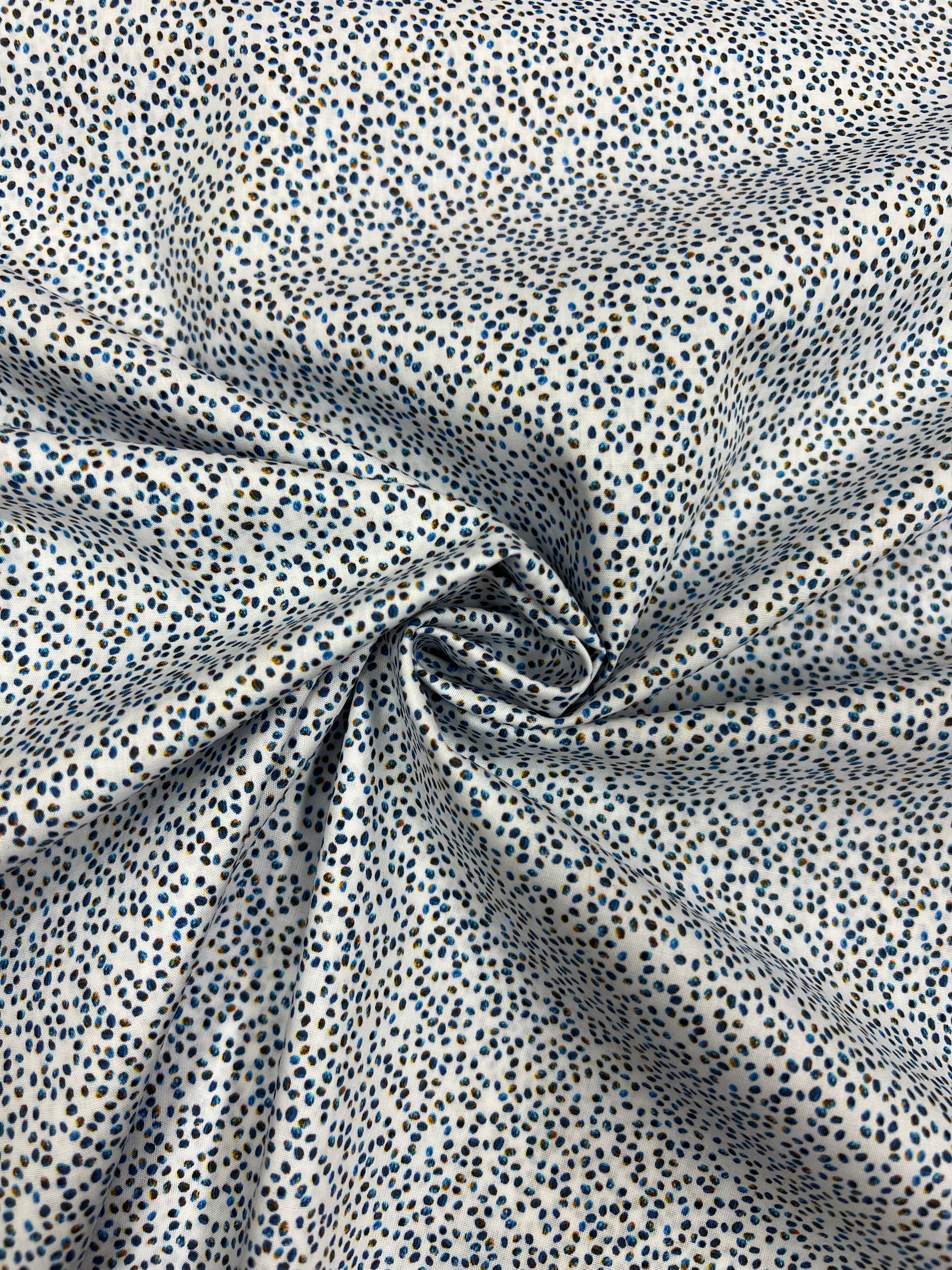 Pebbles Blue - Poplin Katoen