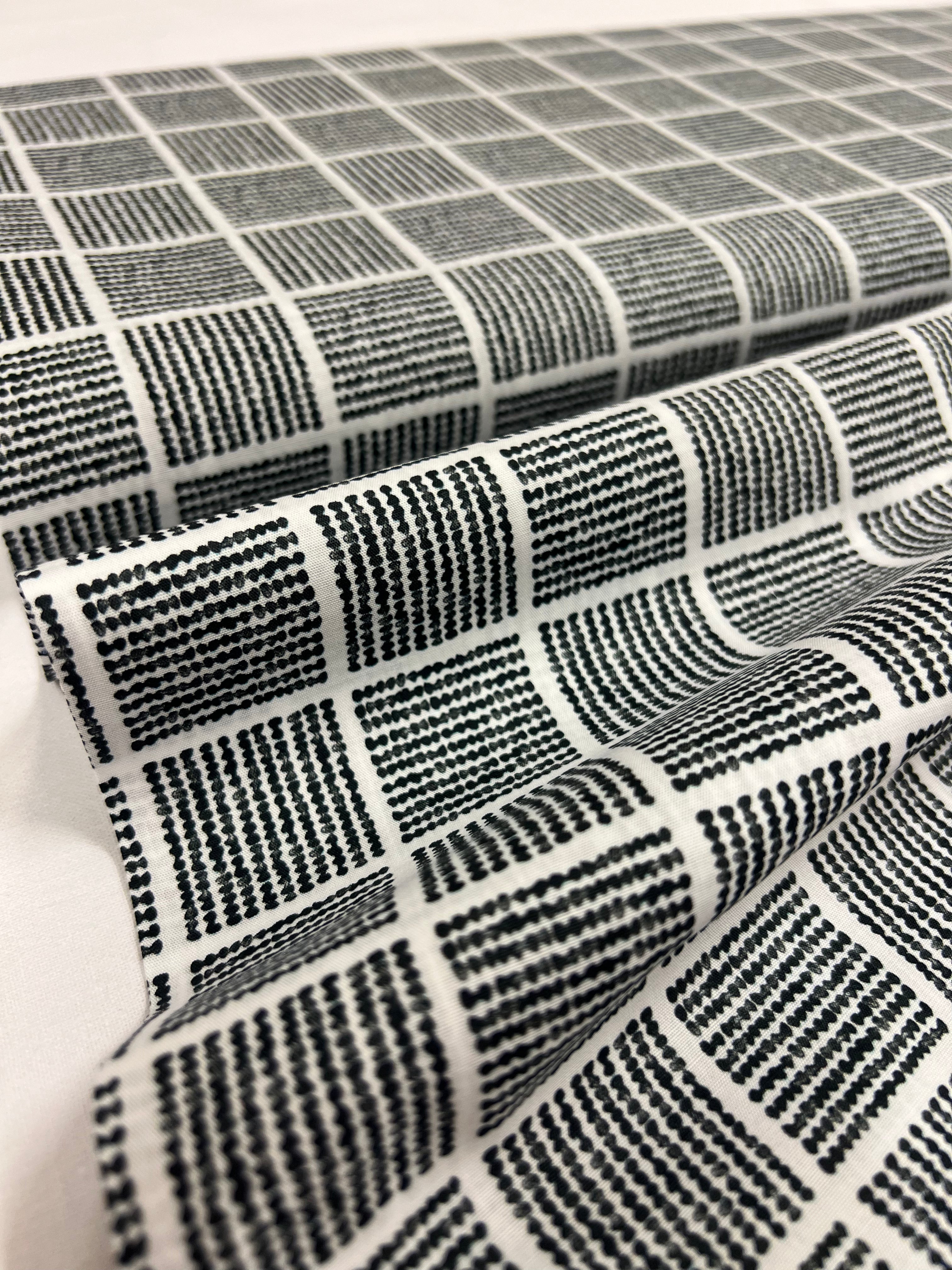 Matrix Black - Poplin Katoen