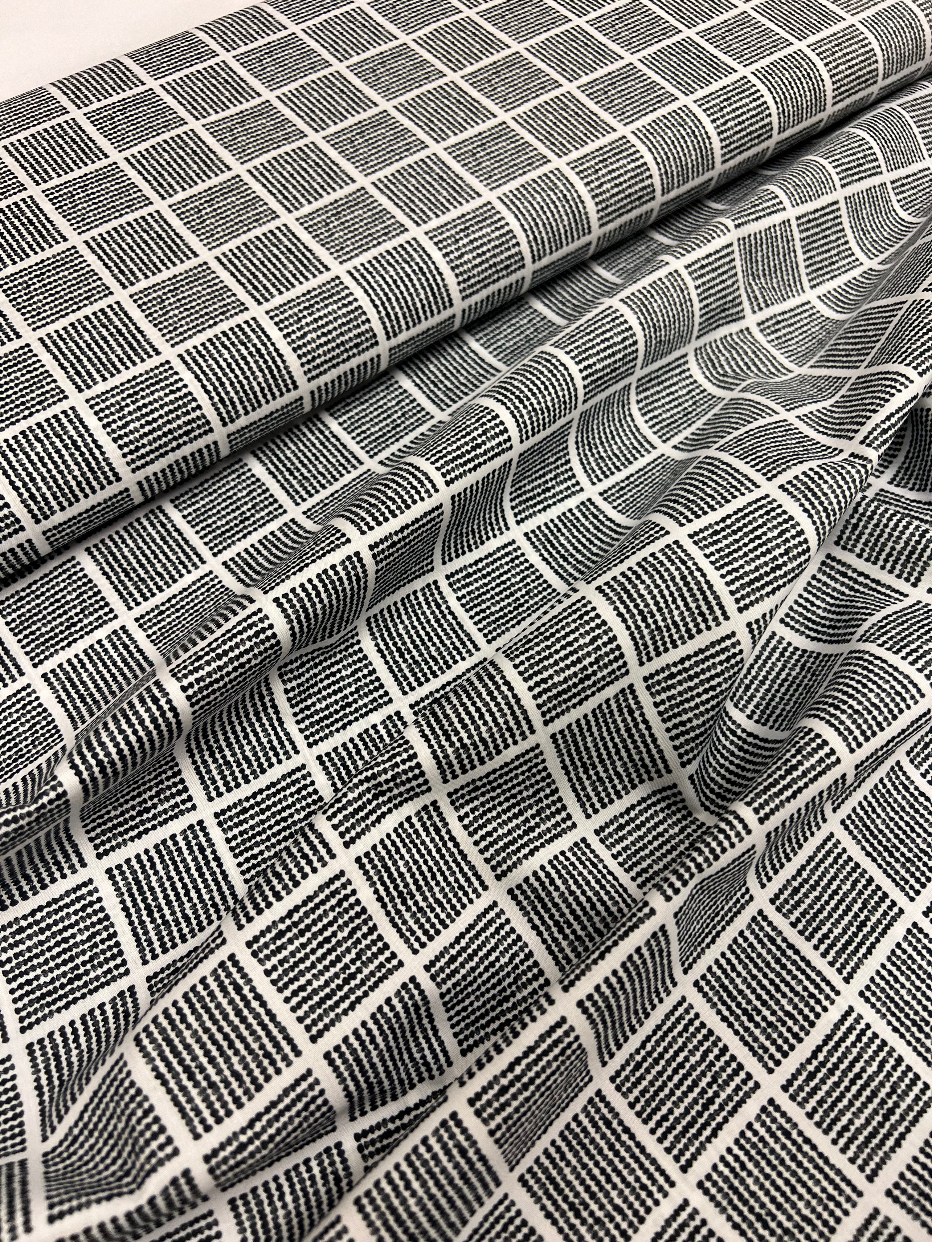Matrix Black - Poplin Katoen