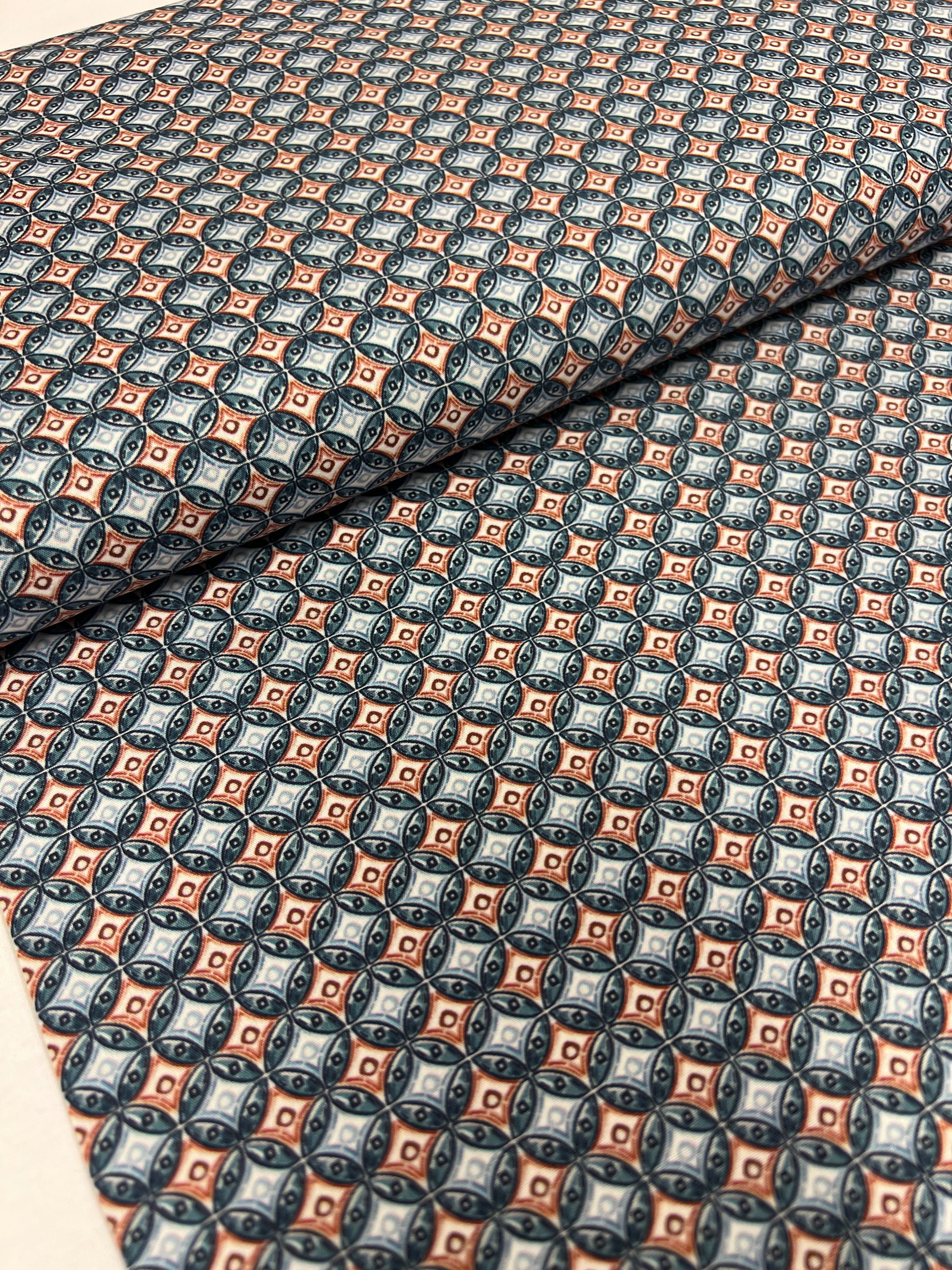 Queen of Diamonds Brique - Poplin Katoen