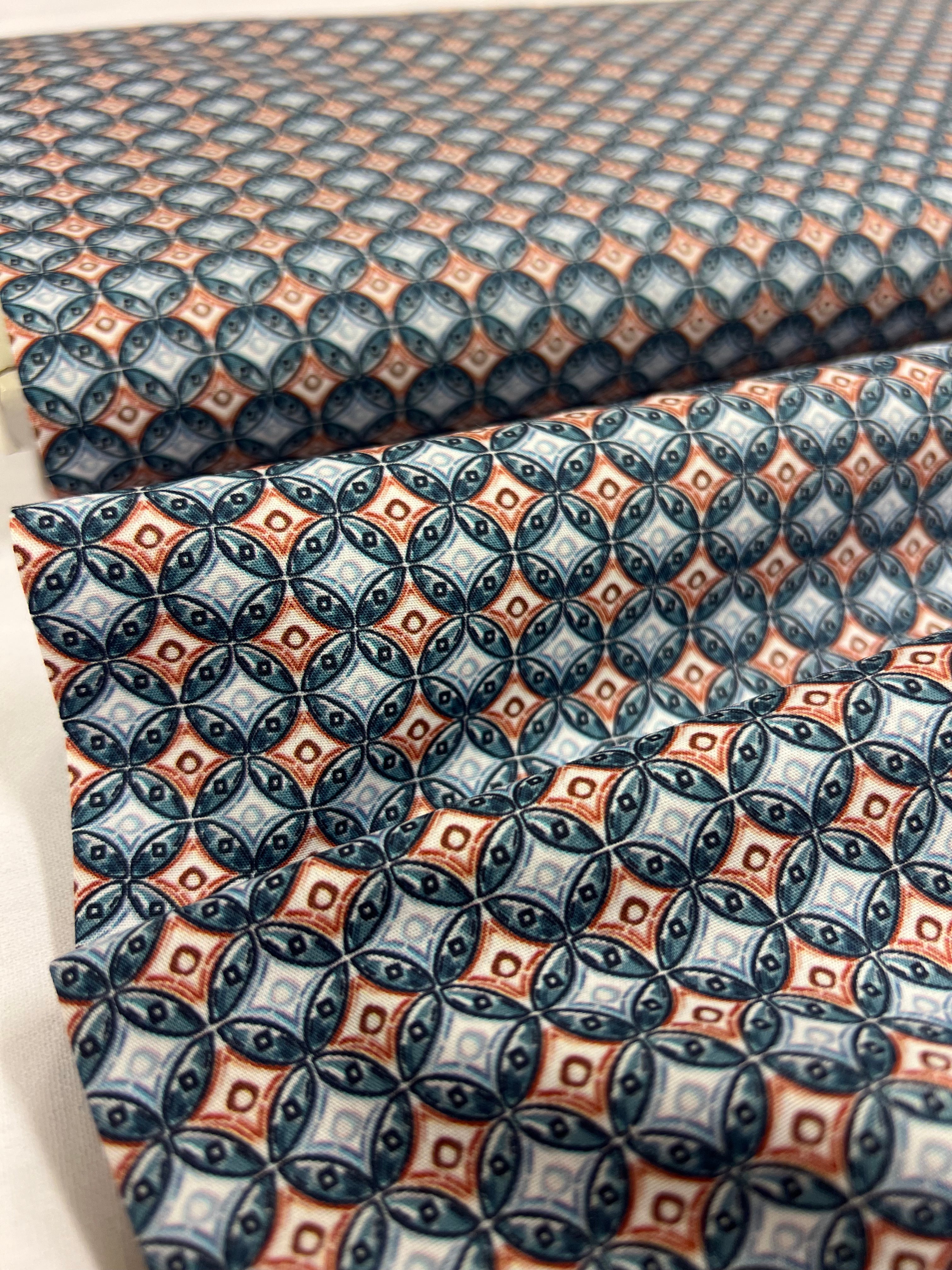 Queen of Diamonds Brique - Poplin Katoen