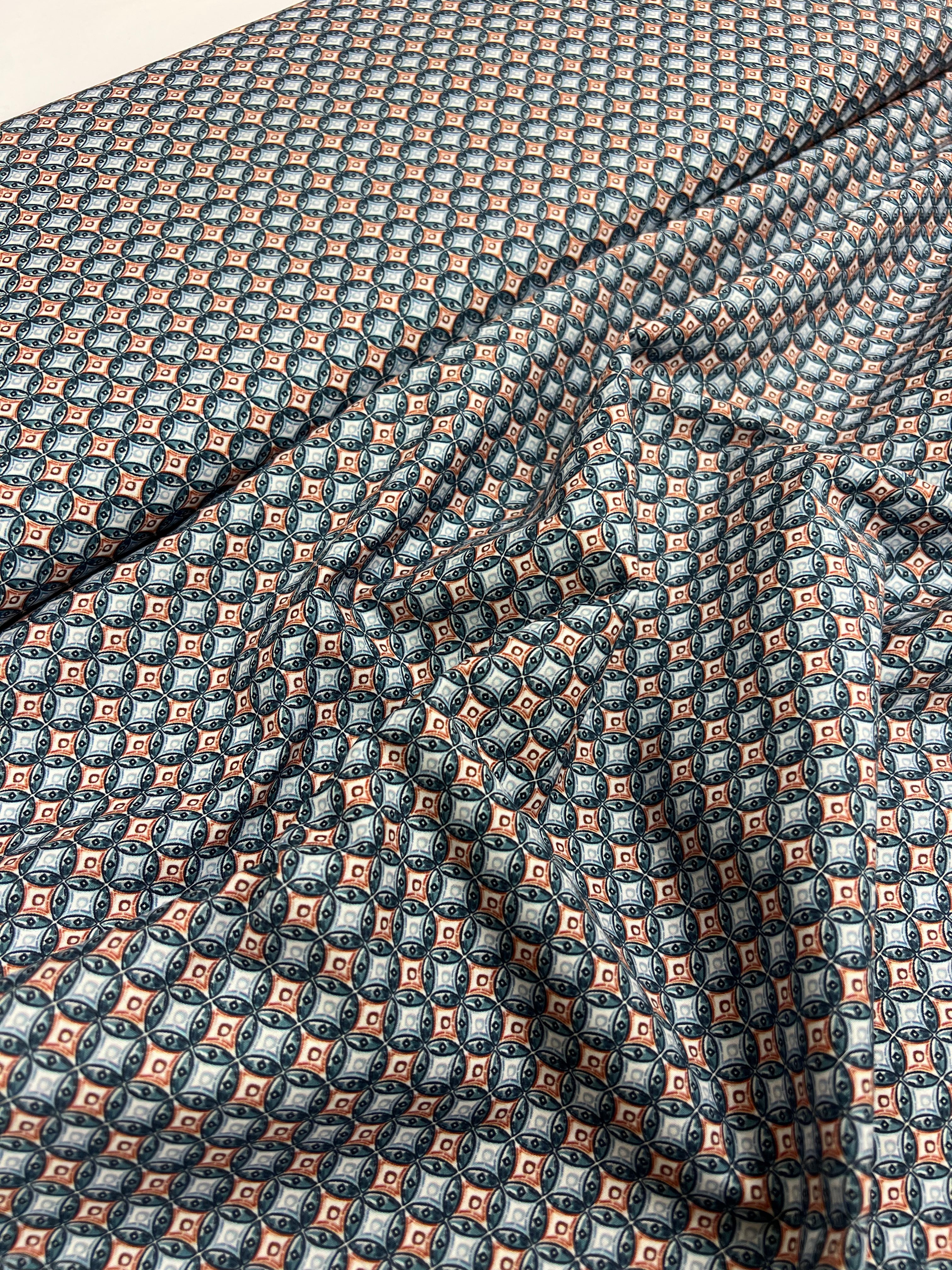 Queen of Diamonds Brique - Poplin Katoen