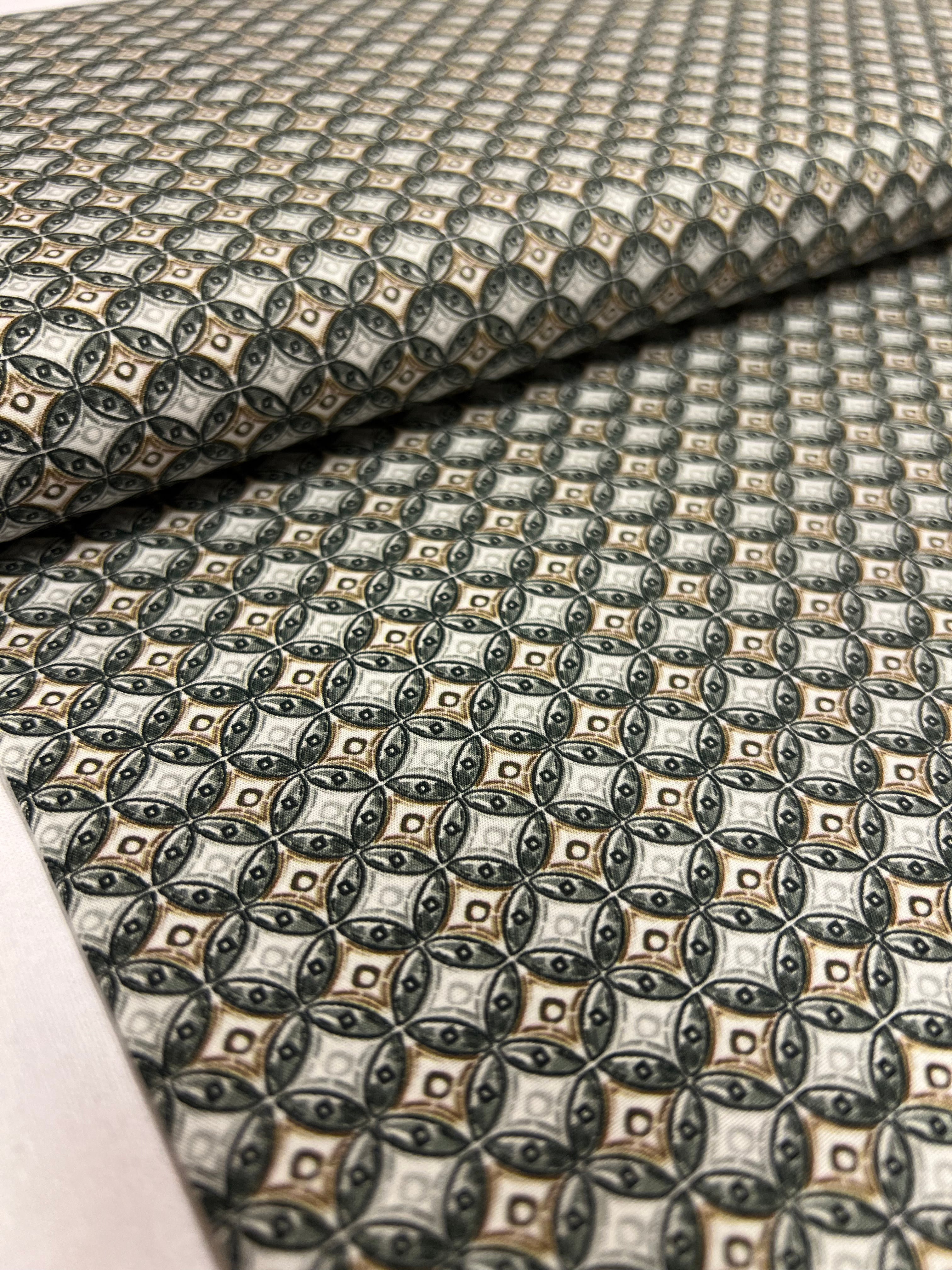 Queen of Diamonds Olive - Poplin Katoen