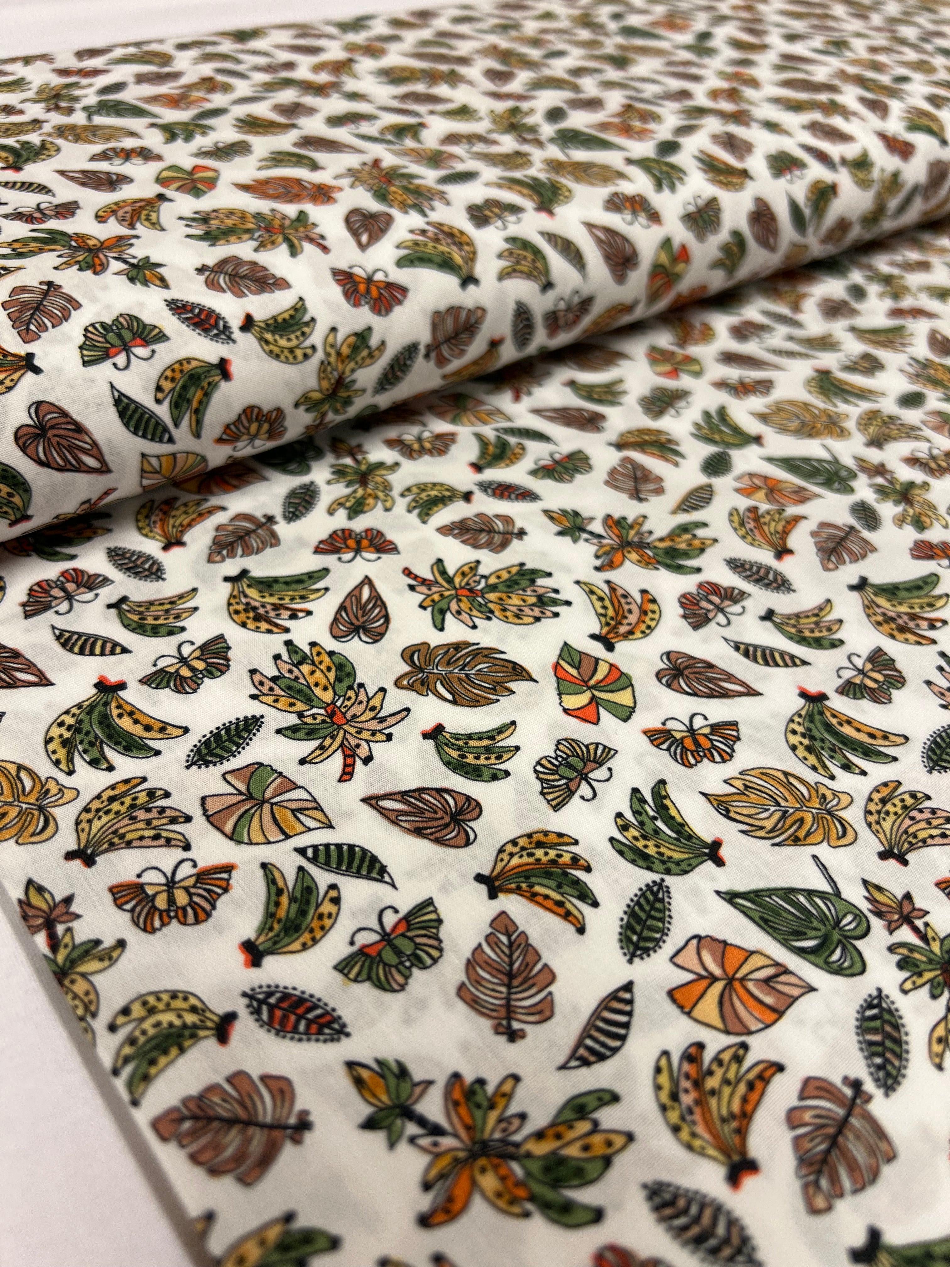 Jungle Jive Moss - Poplin Katoen