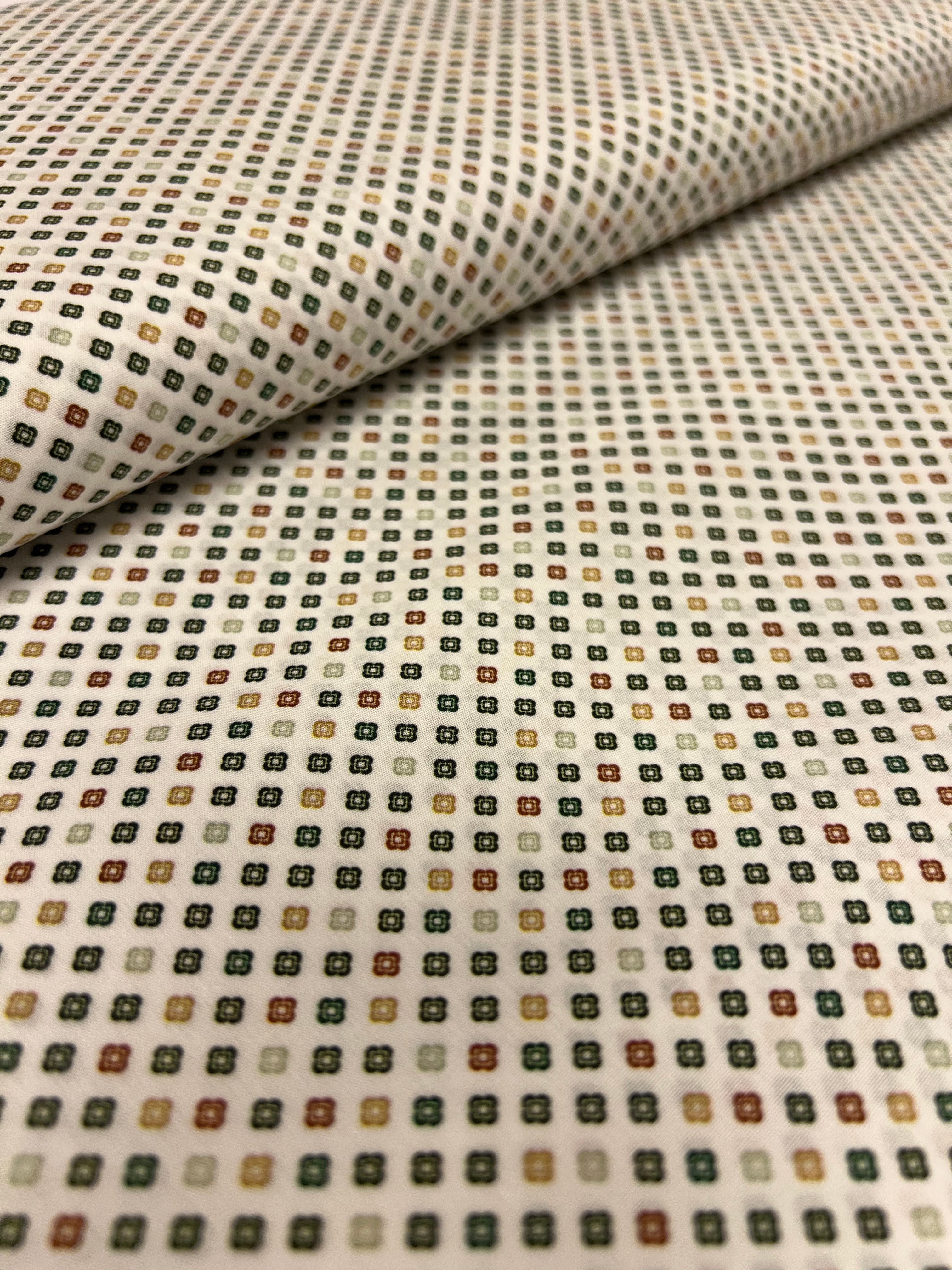 Clovers Green - Poplin Katoen