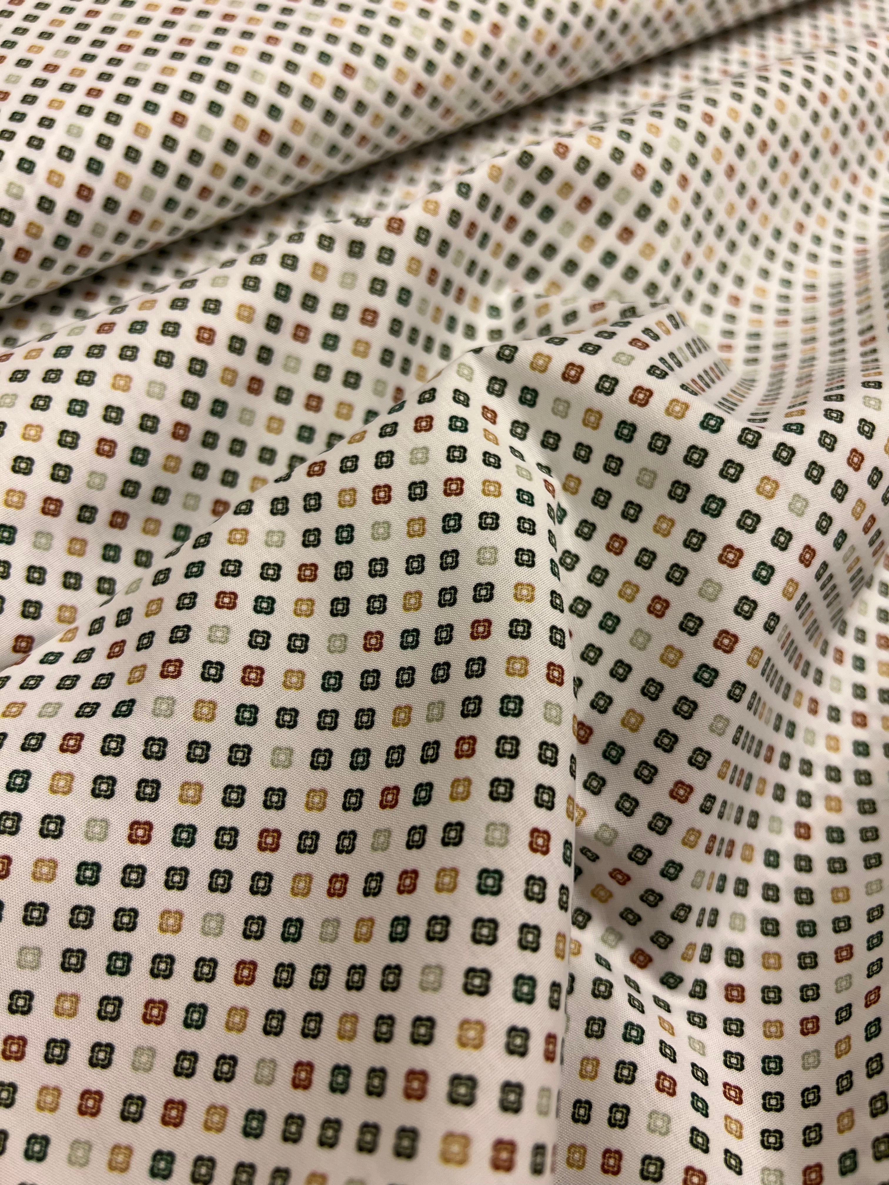 Clovers Green - Poplin Katoen