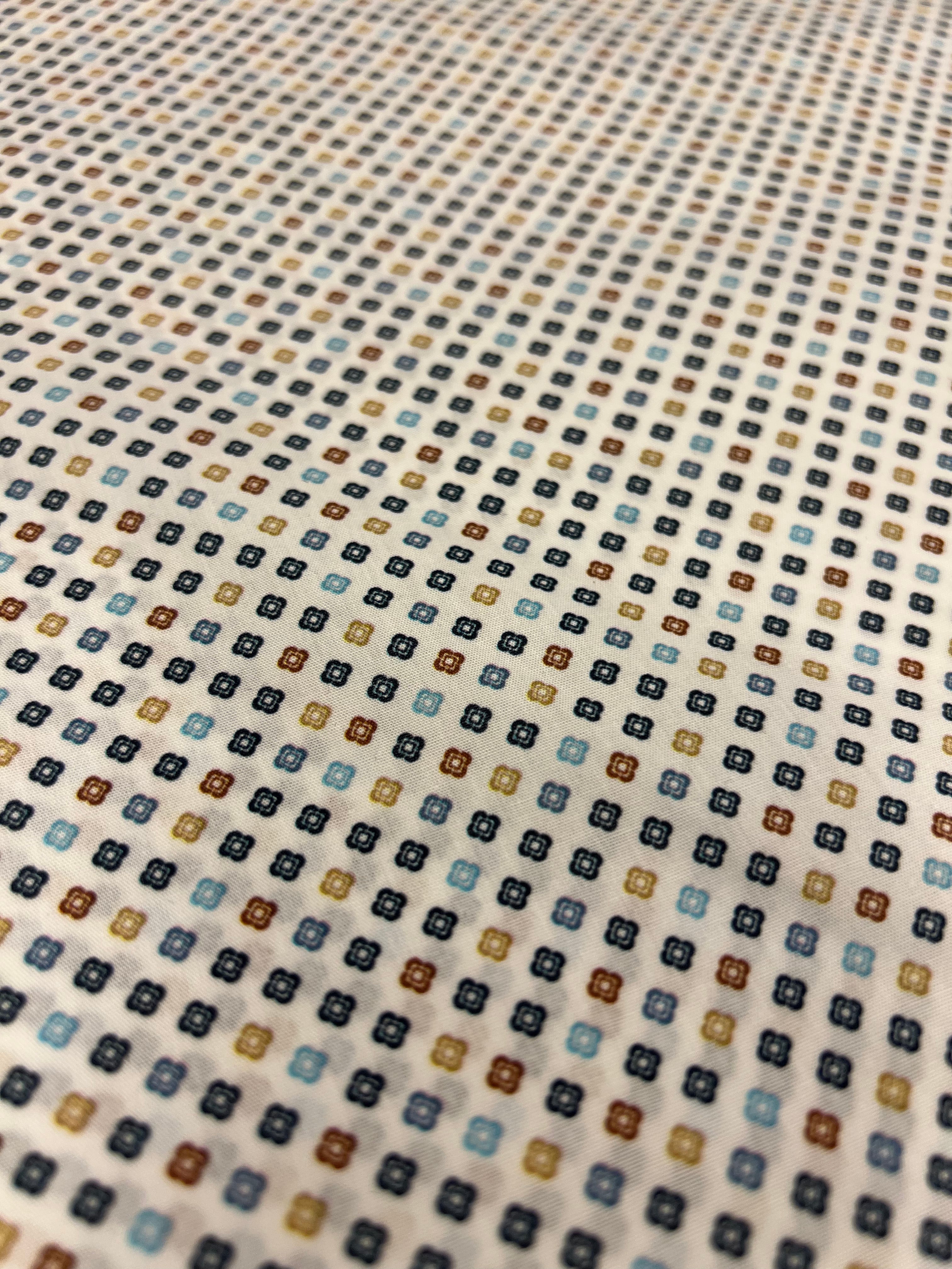 Clovers Blue - Poplin Katoen