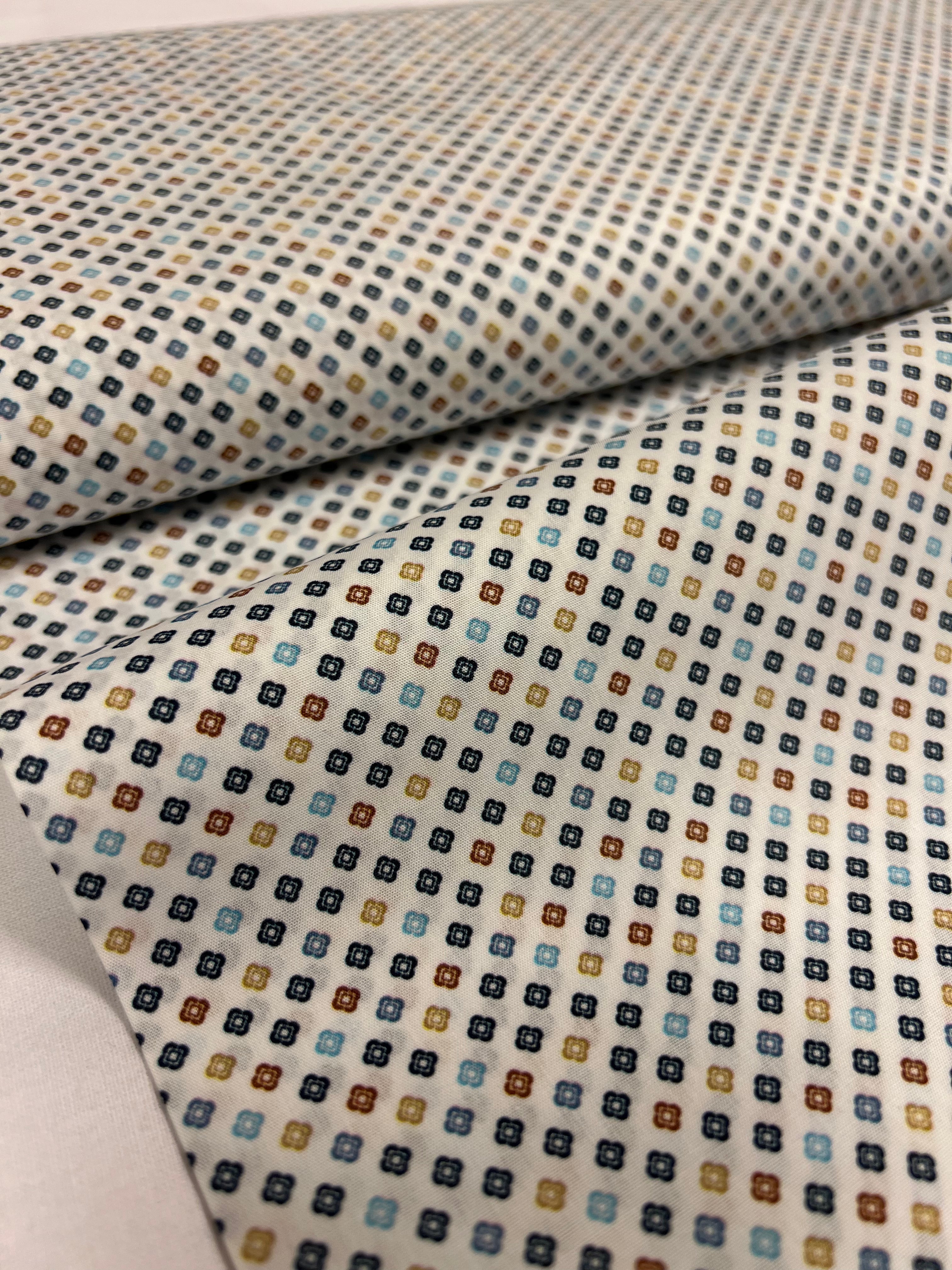 Clovers Blue - Poplin Katoen