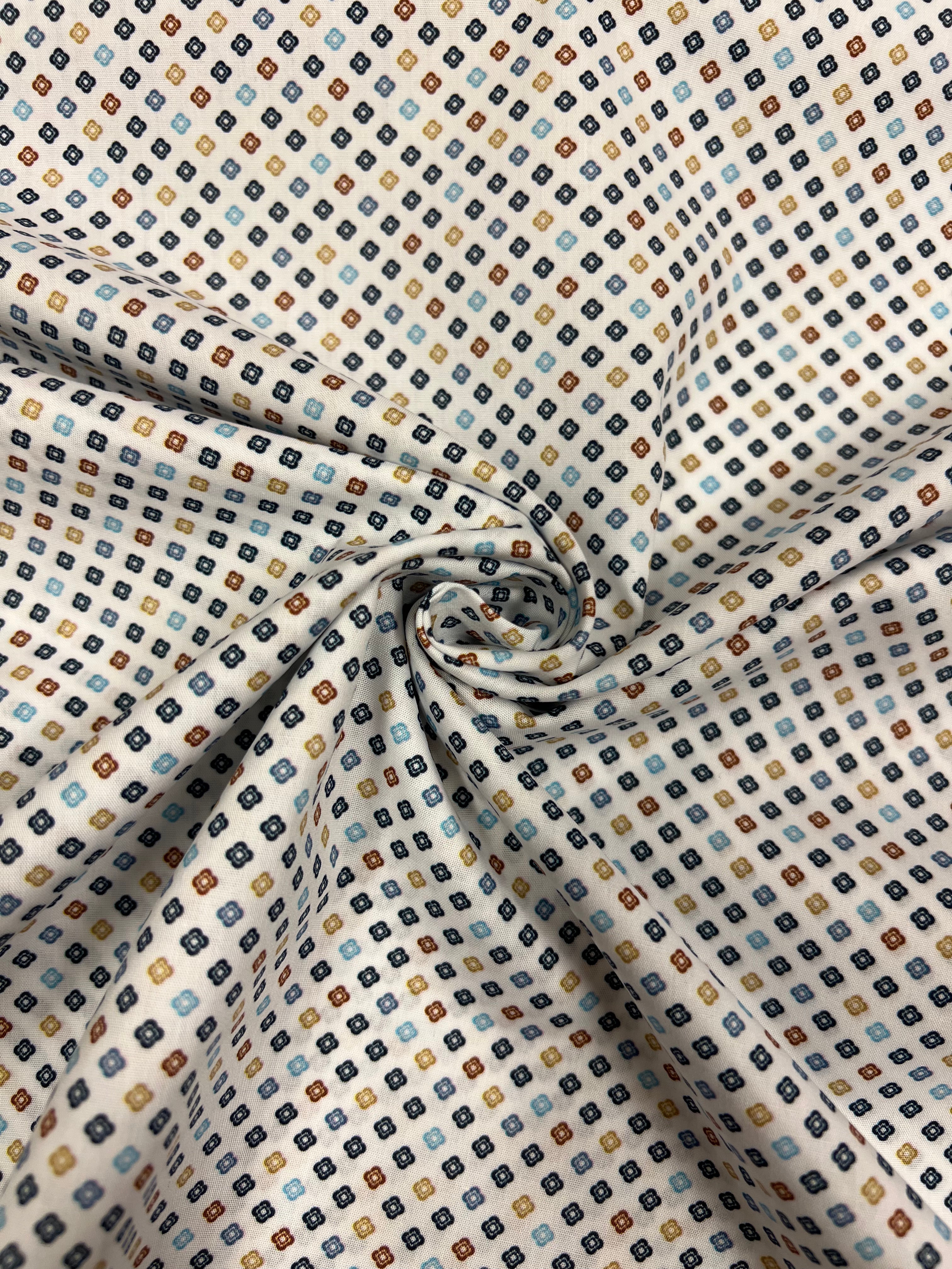 Clovers Blue - Poplin Katoen