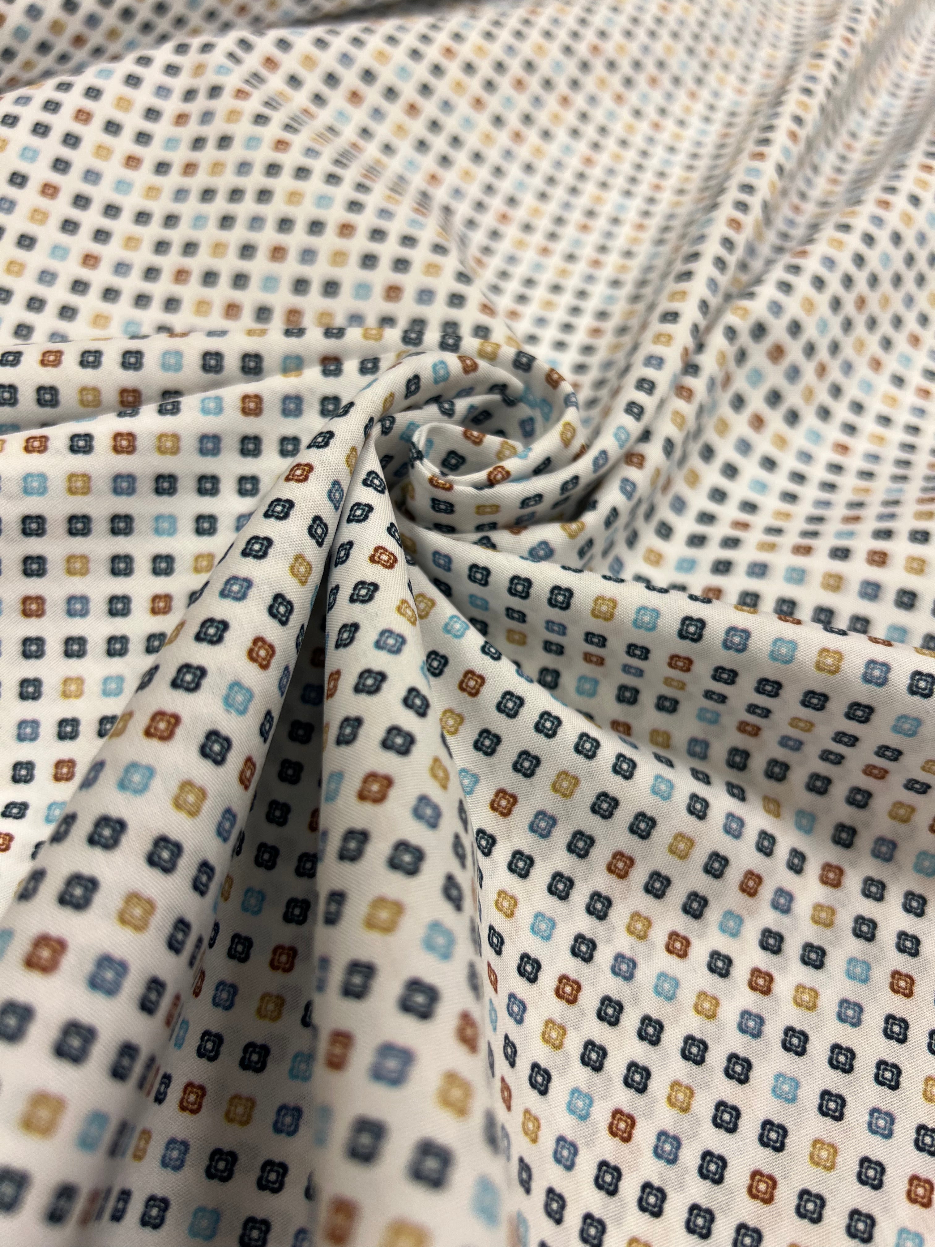 Clovers Blue - Poplin Katoen