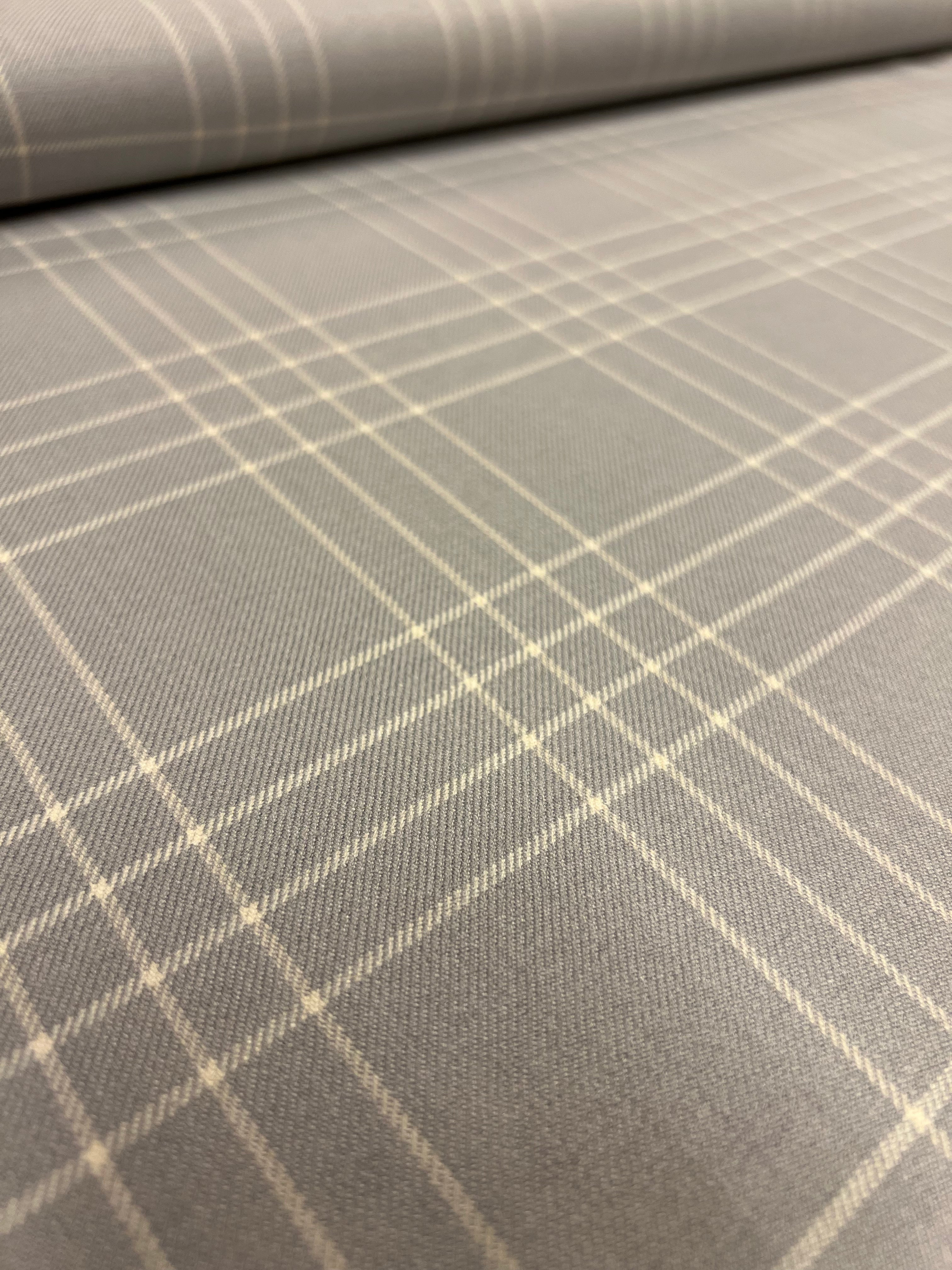 Grijze Tartan - Viscose/Polyester