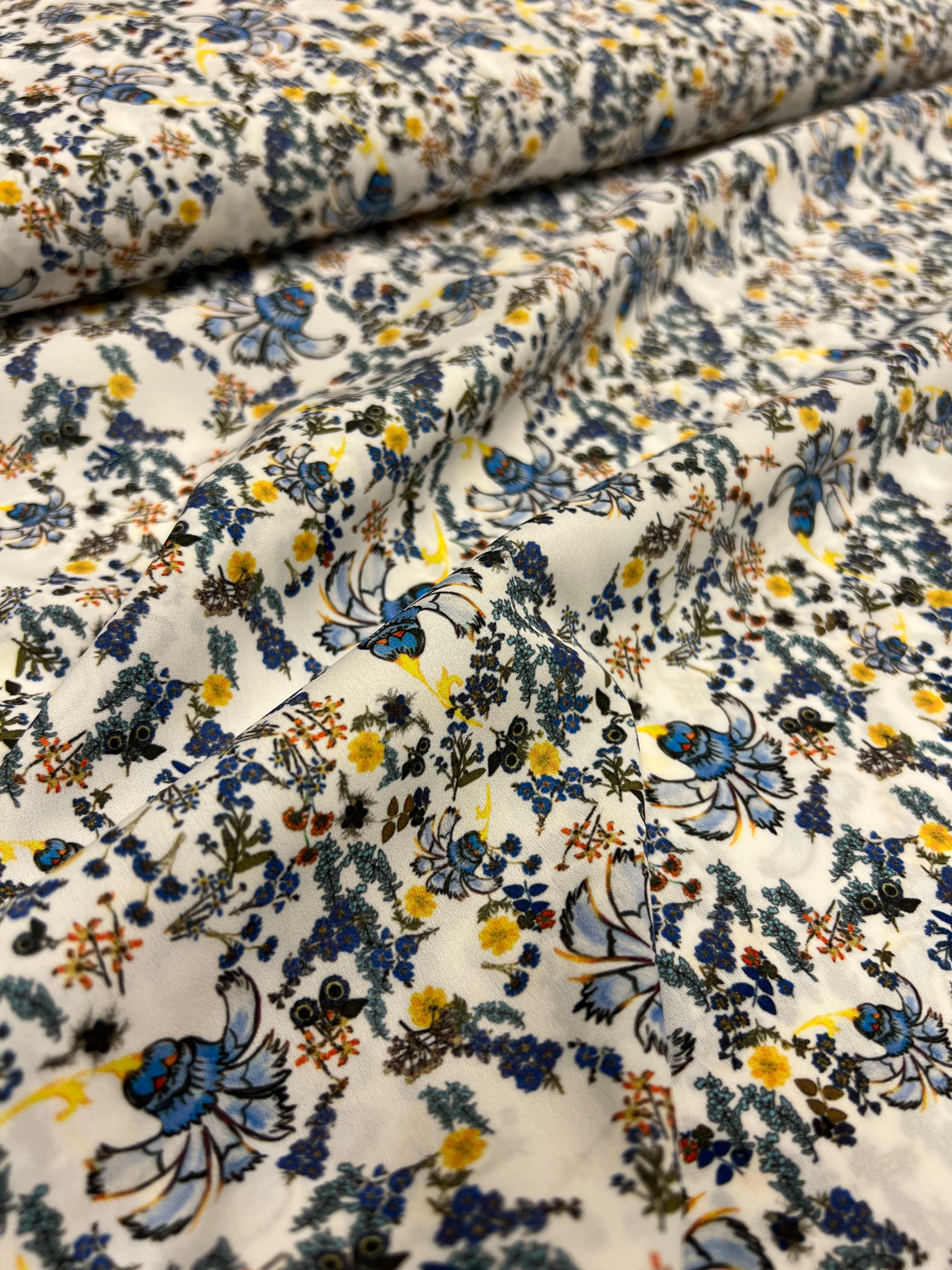 Funky bloemen - Polyester