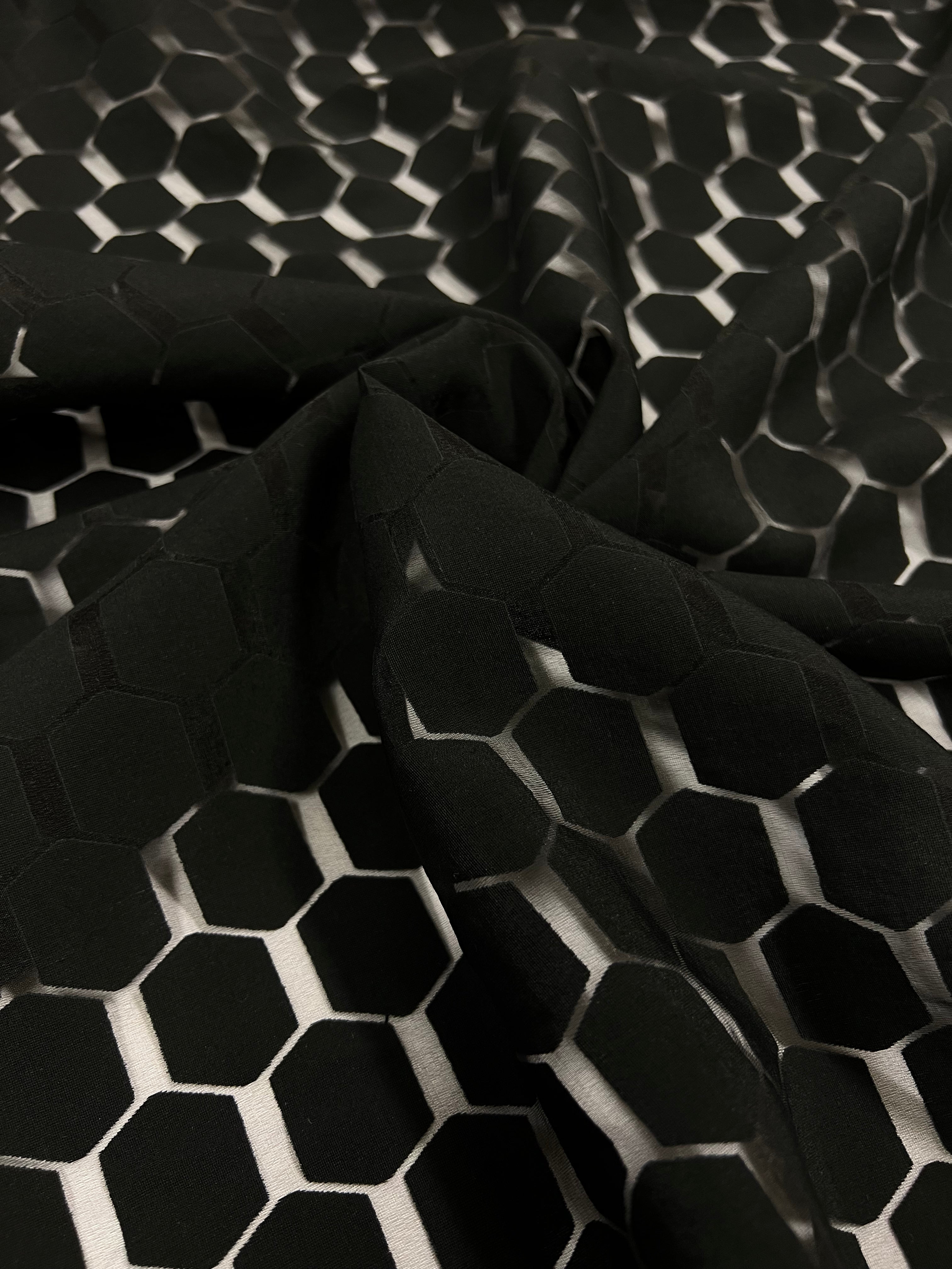 Transparante hexagons - Viscose