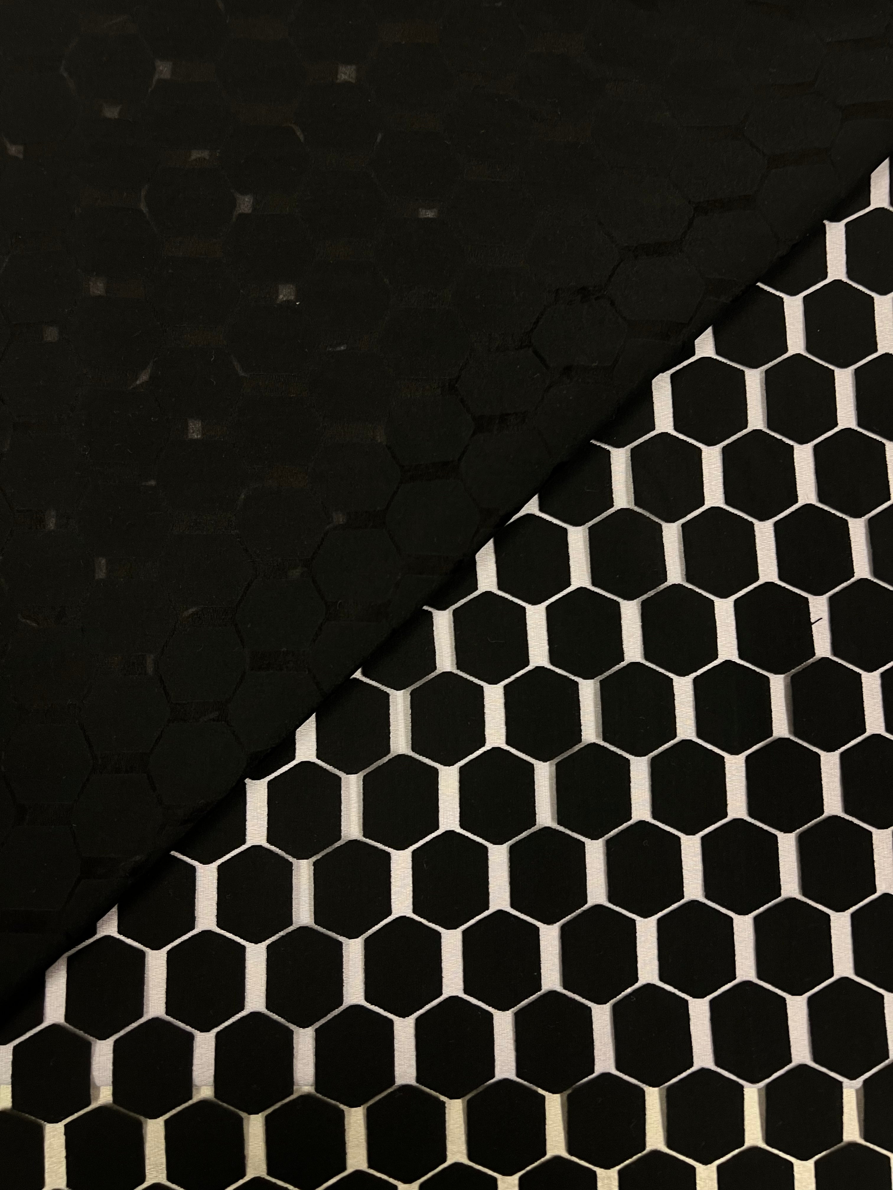 Transparante hexagons - Viscose