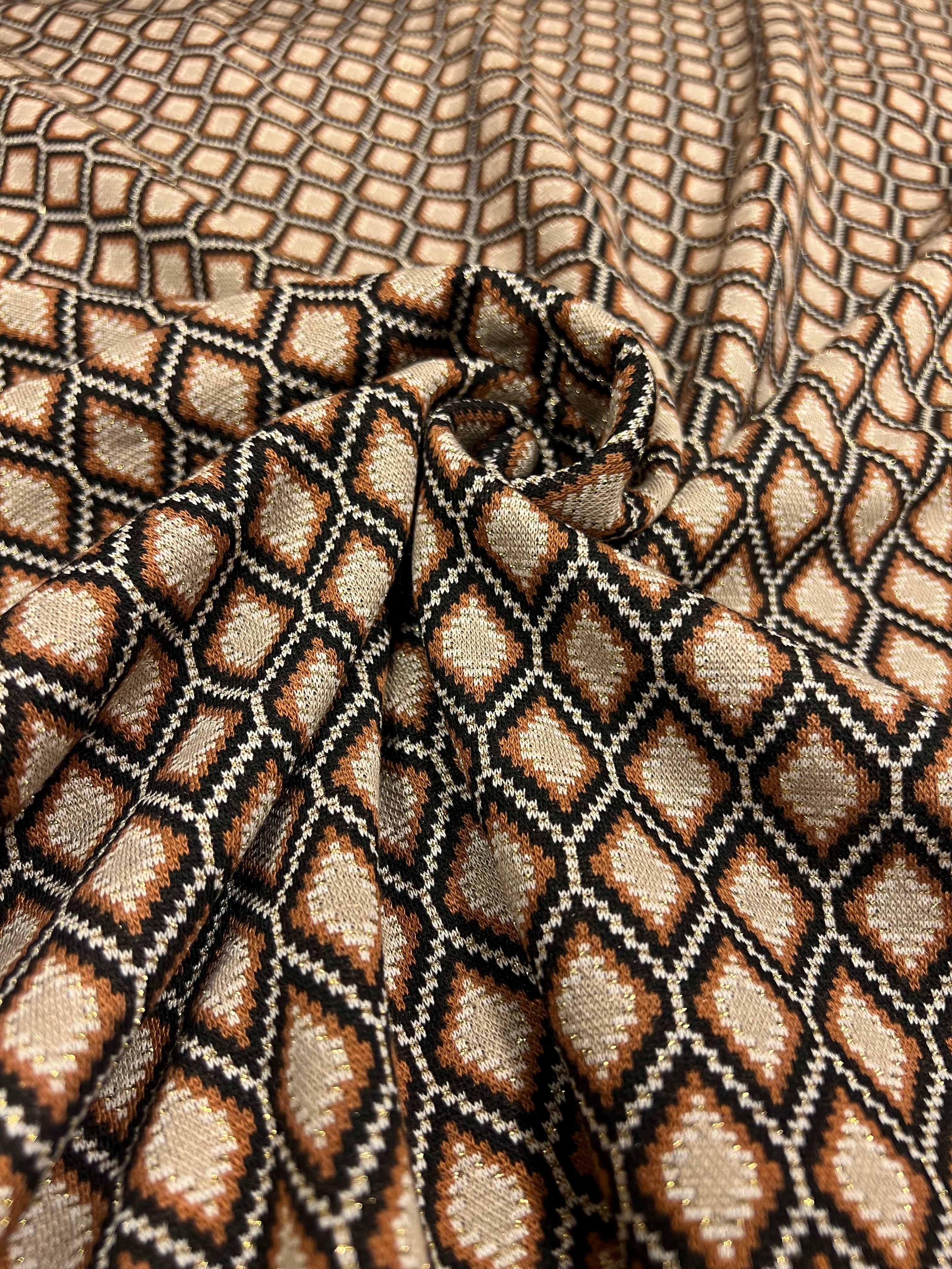 Lurex ruitjes -  Acryl/Polyester/Lycra